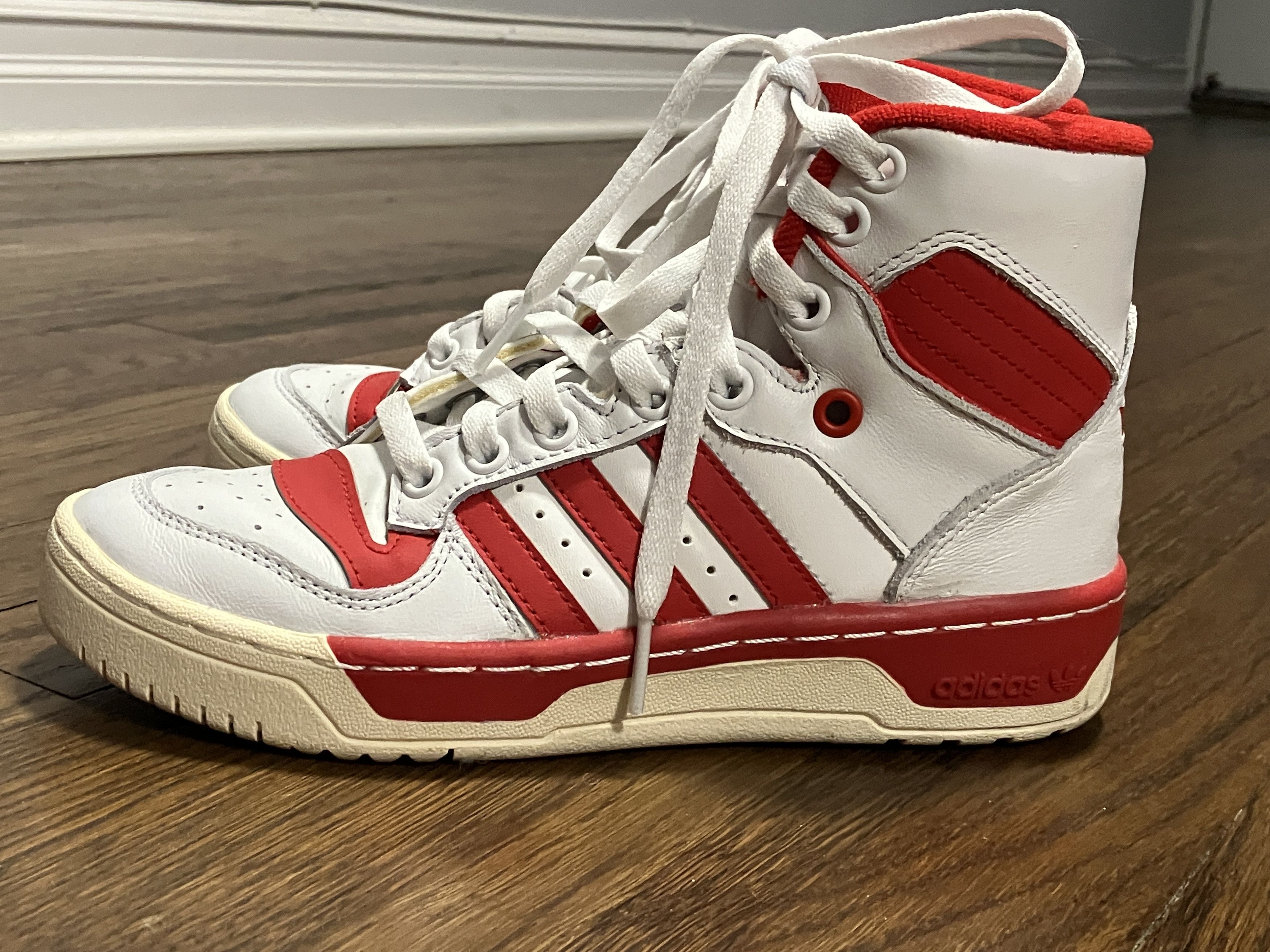 Adidas Adidas Rivalry High Tops "White Scarlet" GW2181 Women's 6 Size US 6 / IT 36 - 8 Thumbnail