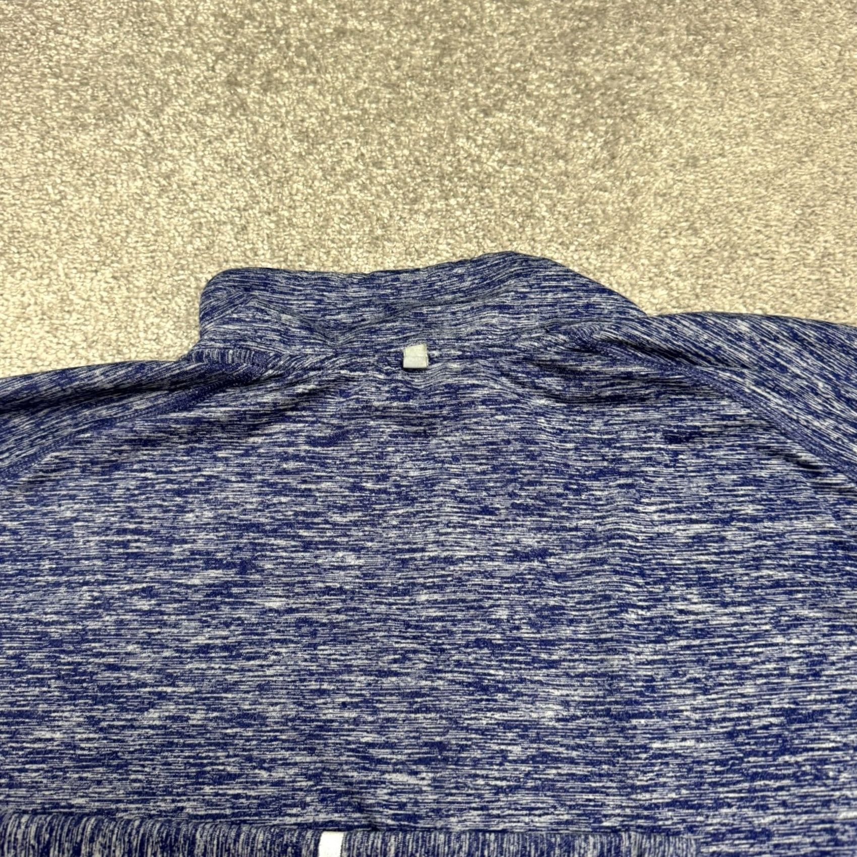 Nike Nike Dri-Fit 1/4 Zip Pullover Jacket Mens XL Heathered Blue Reflective Thumbholes Size US XL / EU 56 / 4 - 3 Thumbnail