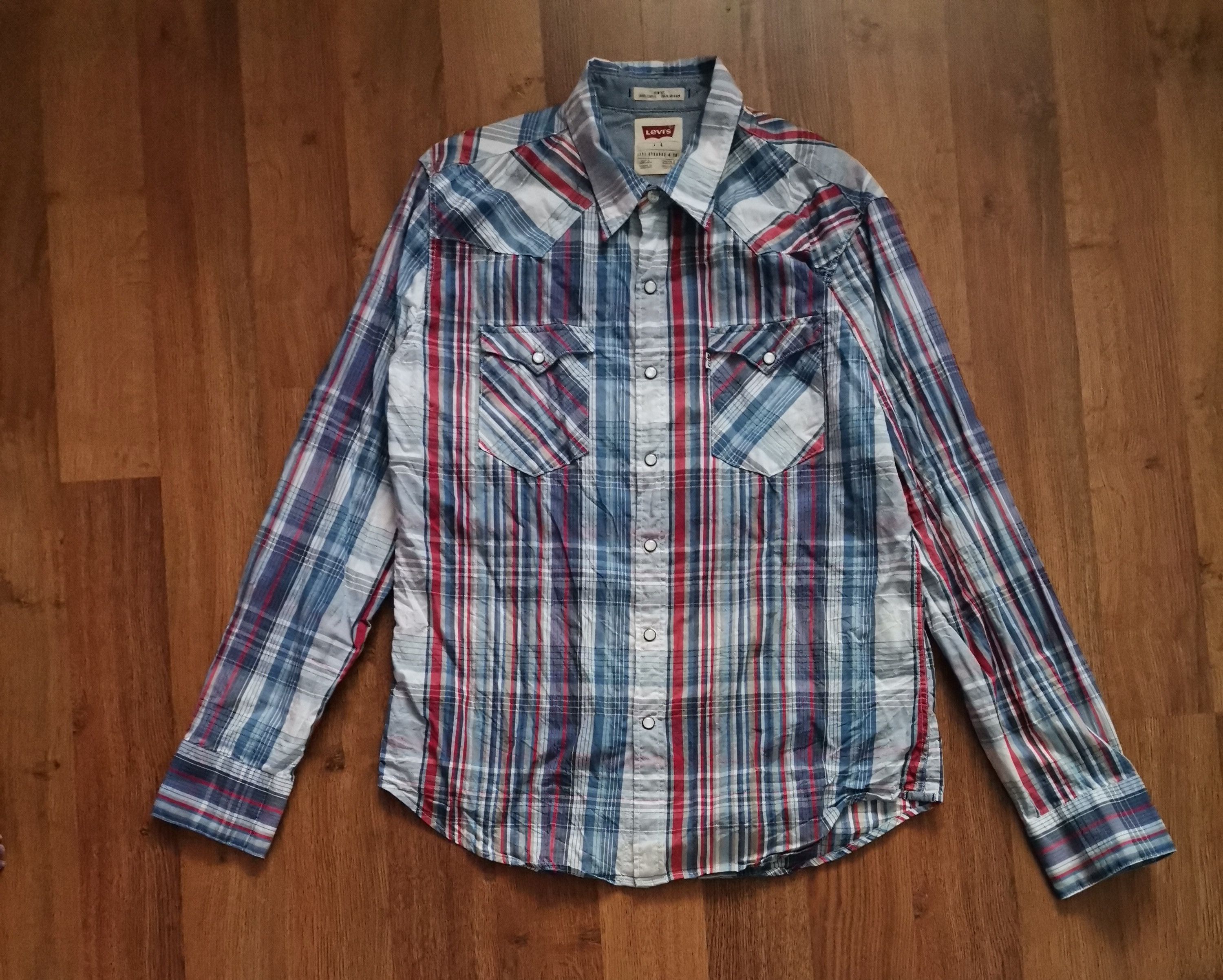 Levi's × Vintage Vintage Levi's Striped Shirt Size US L / EU 52-54 / 3 - 1 Thumbnail