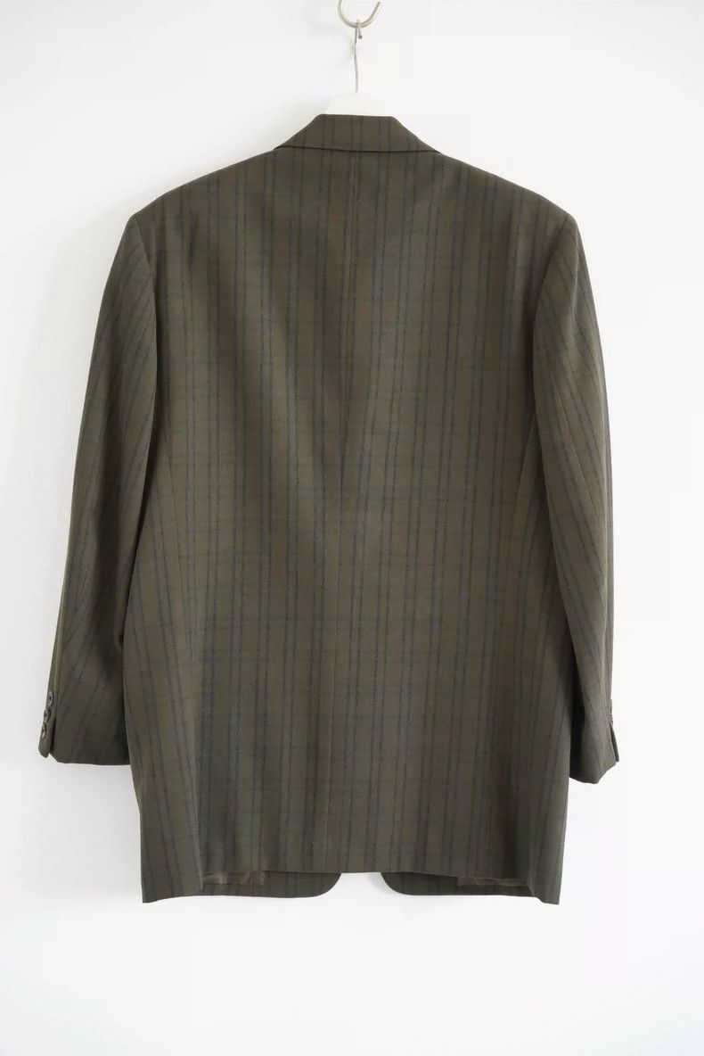 Yohji Yamamoto Yohji Yamamoto Vintage Olive Green Checkered Suit Jacket Size US S / EU 44-46 / 1 - 2 Thumbnail