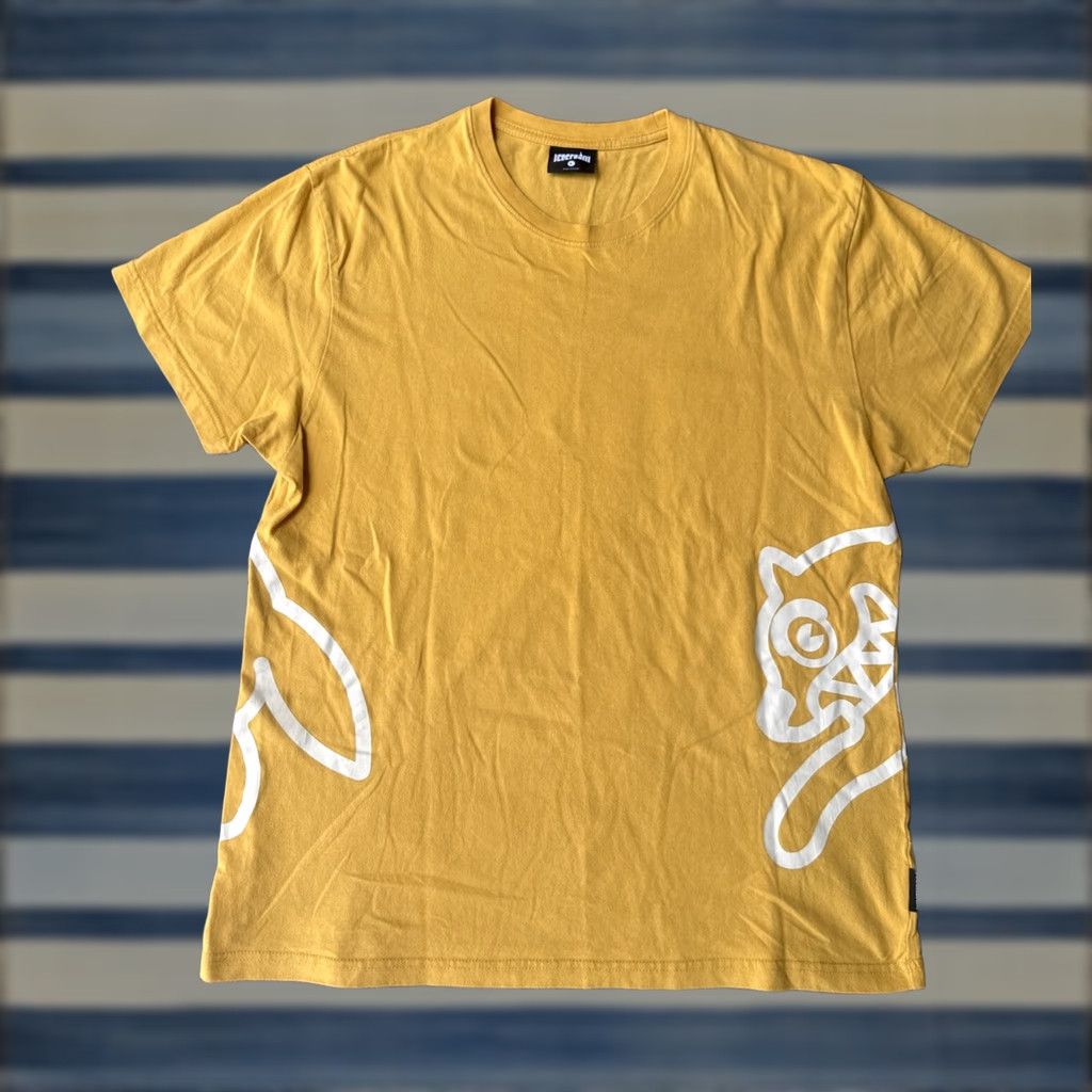 Vintage Billionaire Boys Club Ice Cream Running Dog T-Shirt Large Double-Sided Mens Short Sleeve Crew Neck Yellow Cotton Knit Logo Graphic Print 2010-2019 Size US L / EU 52-54 / 3 - 1 Thumbnail