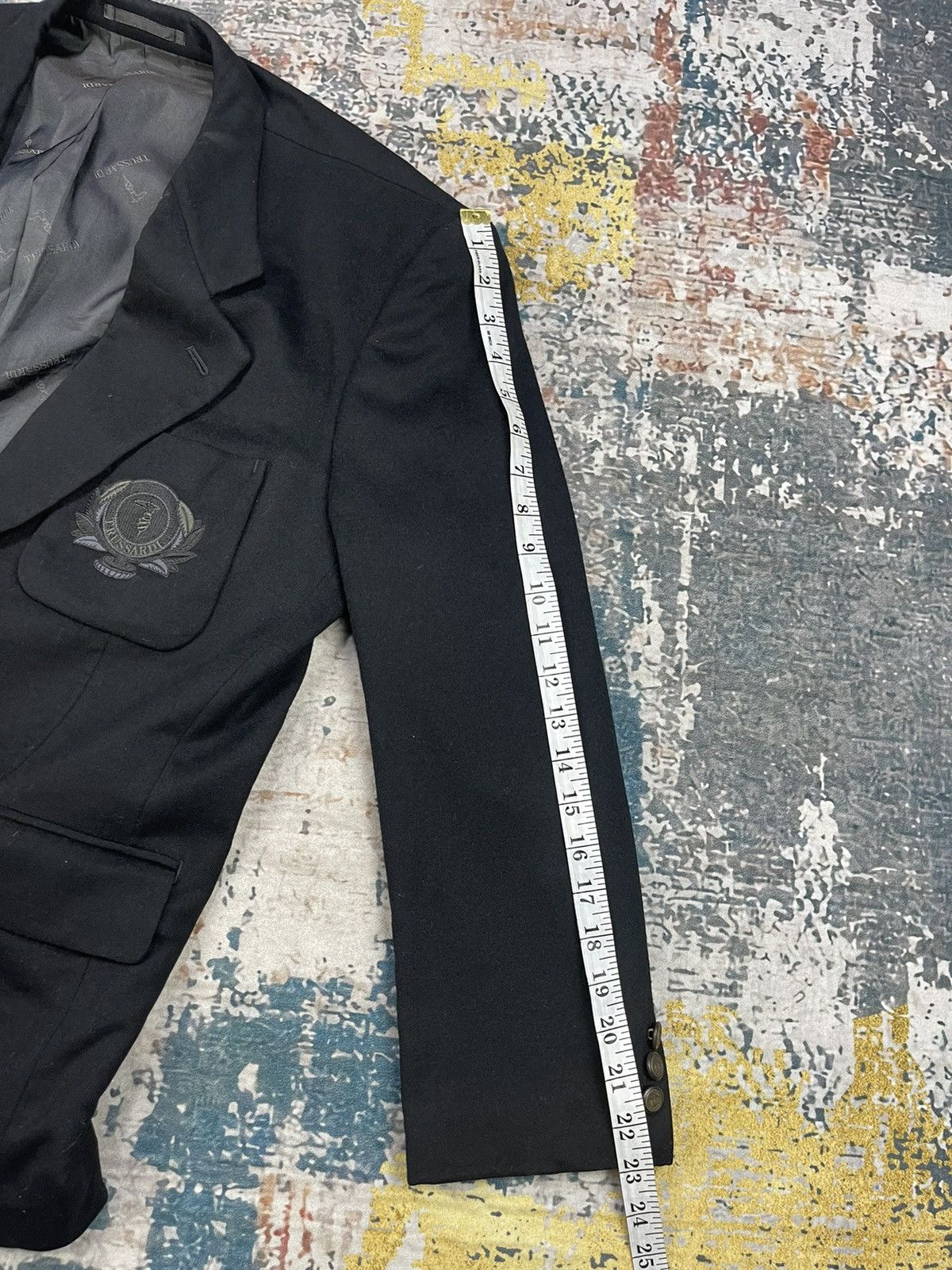 Trussardi Vintage Trussardi Single Breasted Wool Blazer Jacket Size US M / EU 48-50 / 2 - 12 Thumbnail