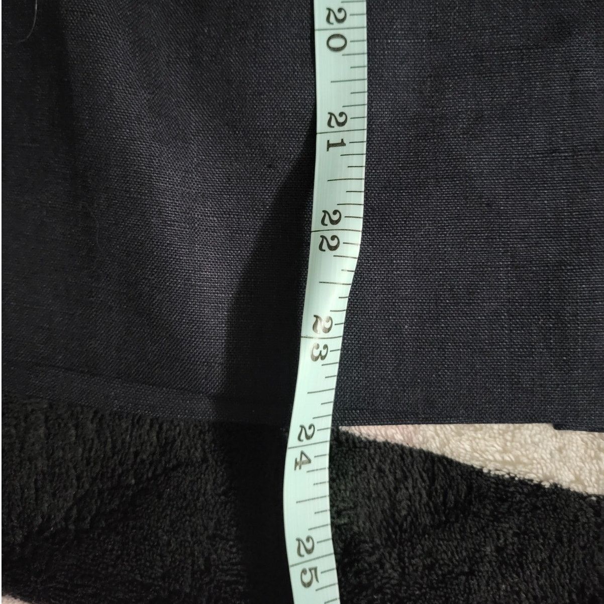 Other Valerie Stevens Pure Linen Dark Blue/Black Pencil Skirt - 14 Size 36" / US 14 / IT 50 - 4 Thumbnail