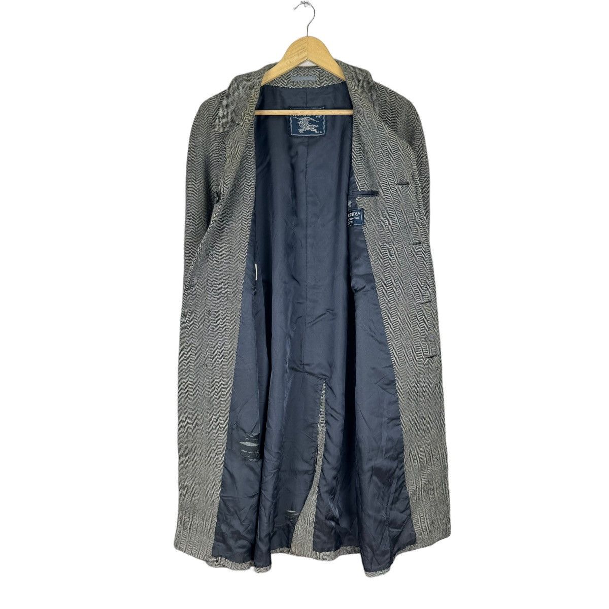 Burberry 🔥BURBERRY HERRINGBONE WOOL LONG JACKET Size US M / EU 48-50 / 2 - 9 Thumbnail