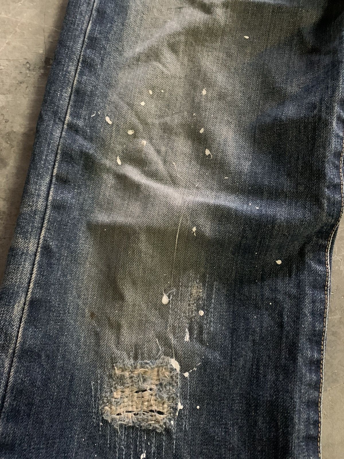 Takeo Kikuchi TAKEO KIKUCHI vintage rusty splatter patchwork boro sashiko Size US 34 / EU 50 - 13 Thumbnail