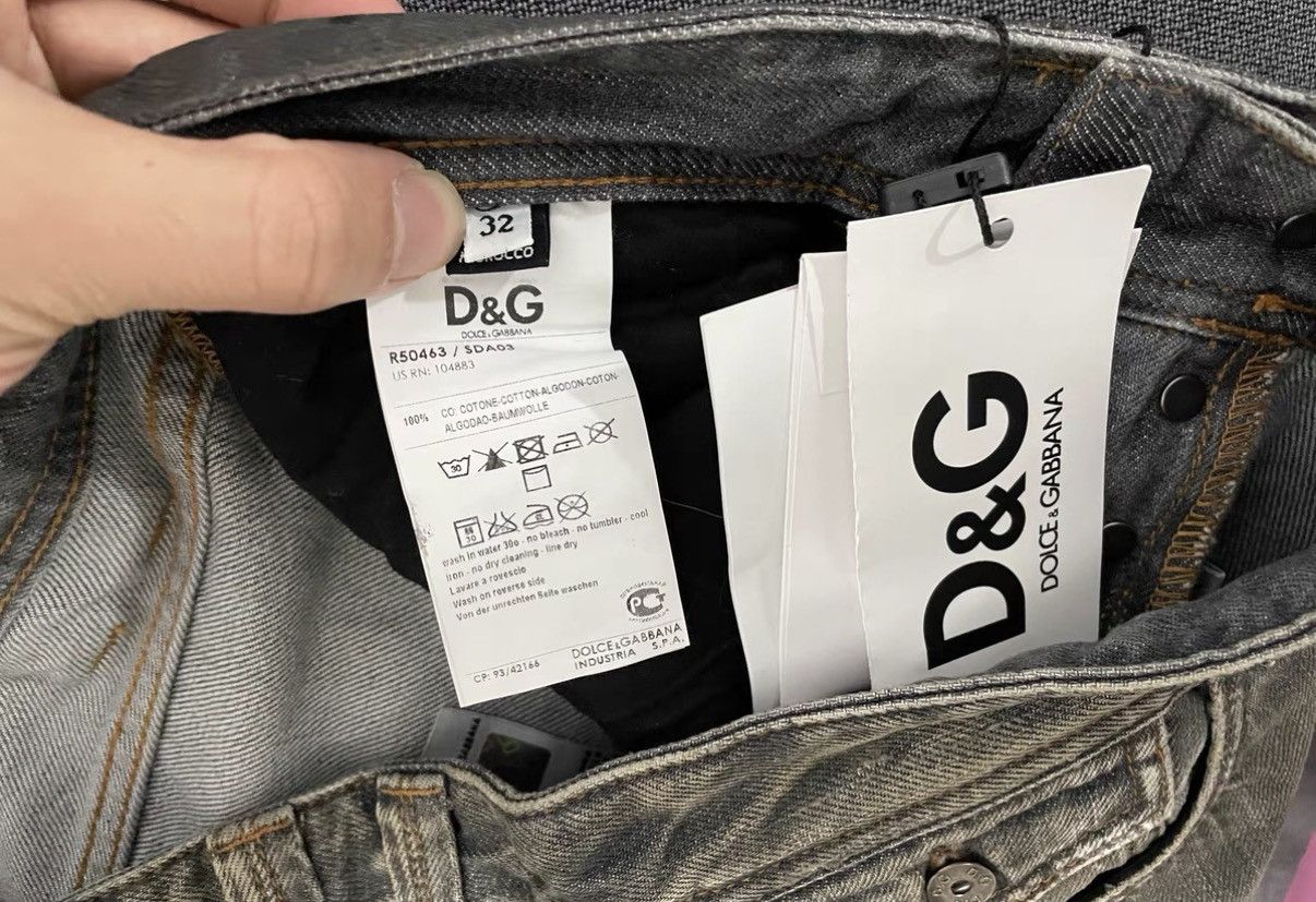 Dolce & Gabbana Dolce & Gabbana DG Yin-Yang Waxed Low-Rise Jeans Size US 32 / EU 48 - 4 Thumbnail