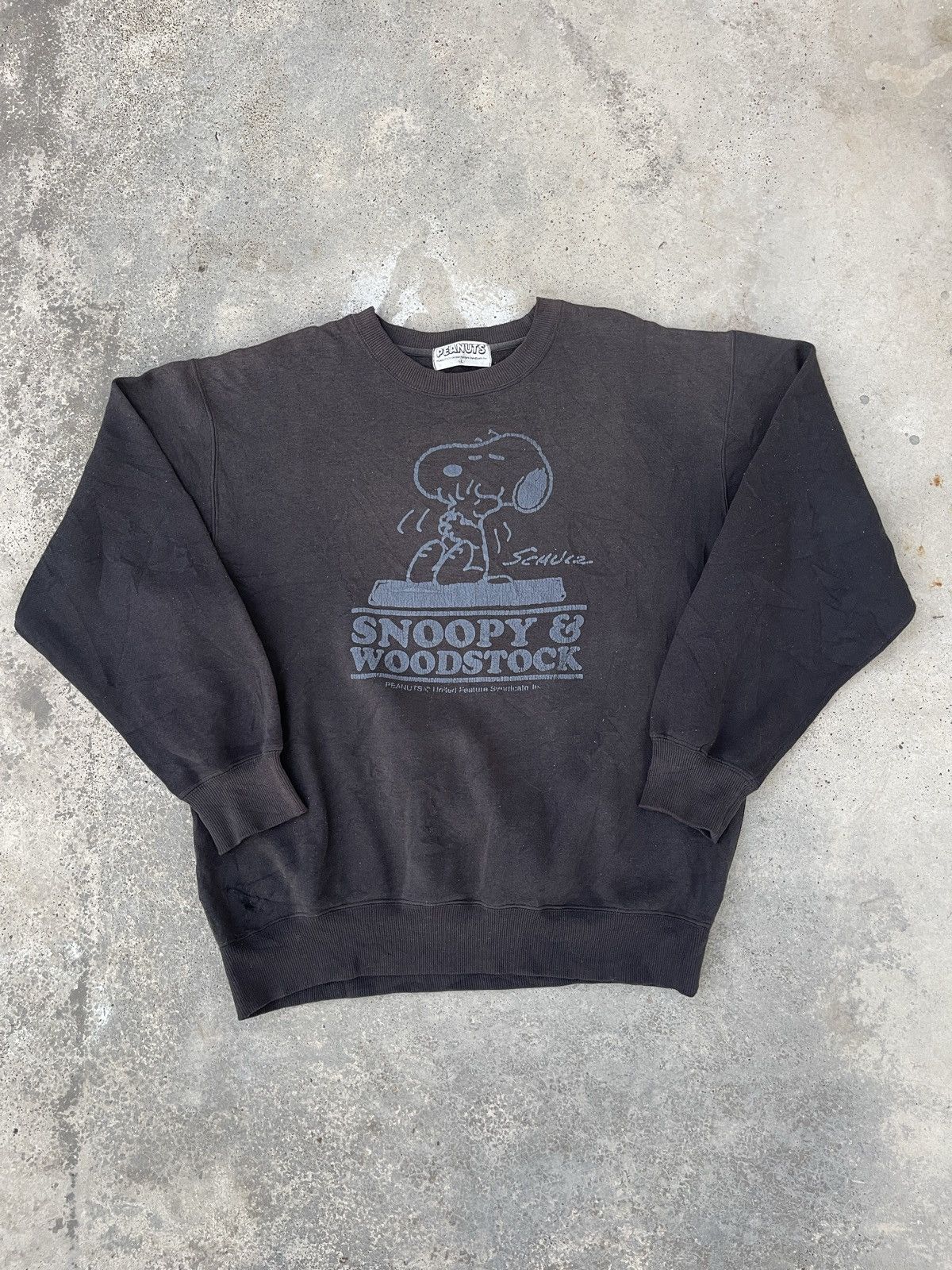 Vintage Vintage Snoopy & Woodstock Sweatshirt Size US L / EU 52-54 / 3 - 1 Thumbnail