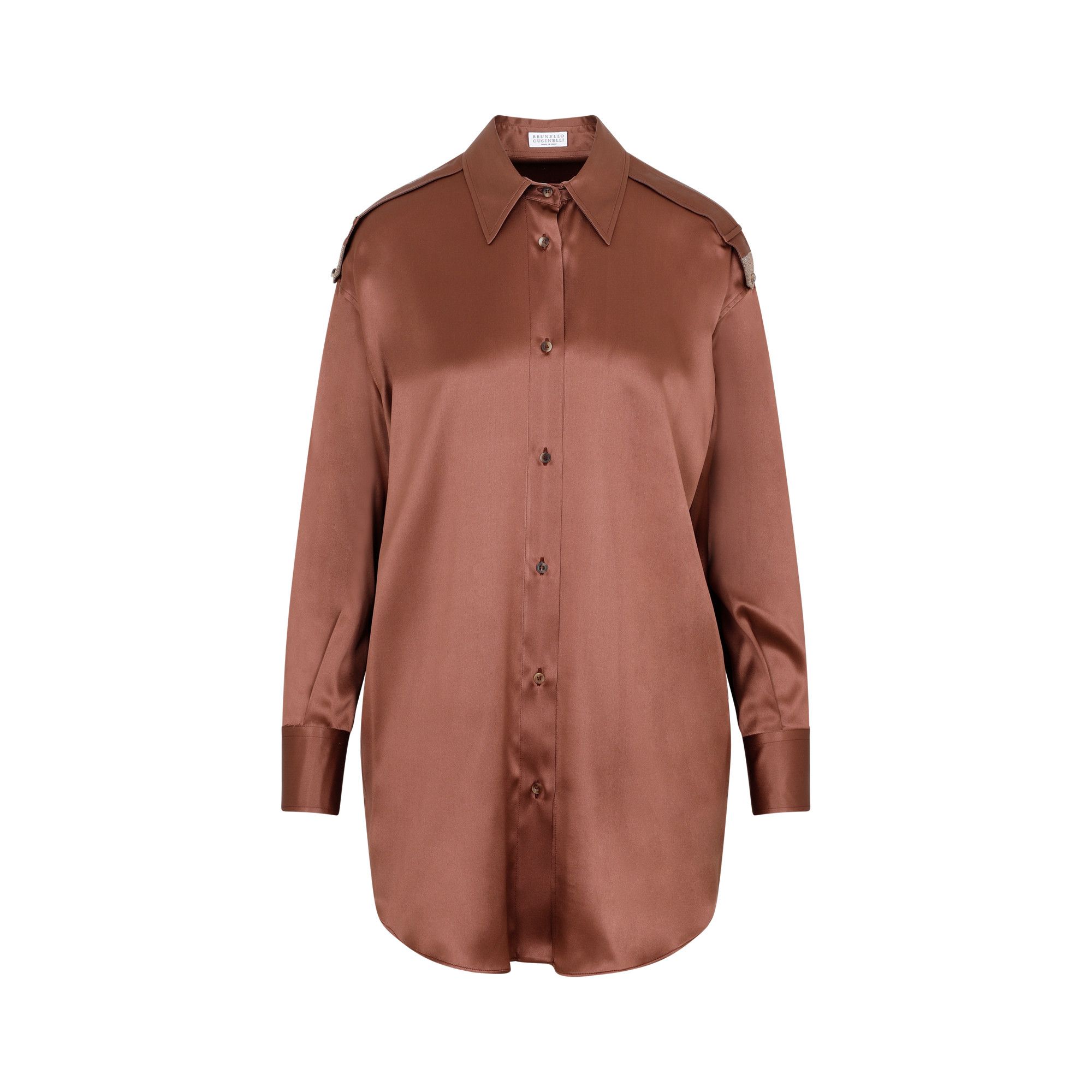 Brunello Cucinelli Brunello Cucinelli Silk Shirt Size XS / US 0-2 / IT 36-38 - 1 Thumbnail