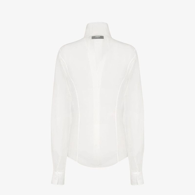 Fendi o1s1wg111225 Shirt in White Size S / US 4 / IT 40 - 2 Thumbnail