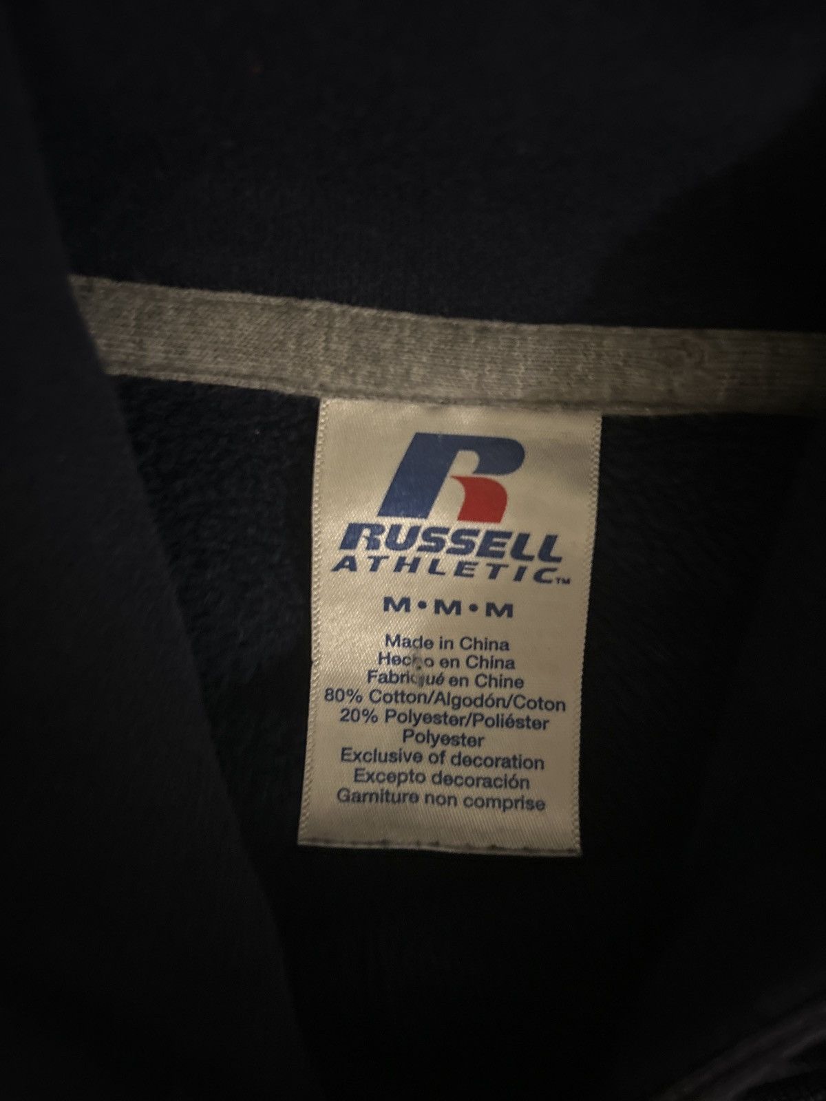 Russell Athletic Russel Athletic Vintage Navy Hoodie Size US M / EU 48-50 / 2 - 2 Thumbnail
