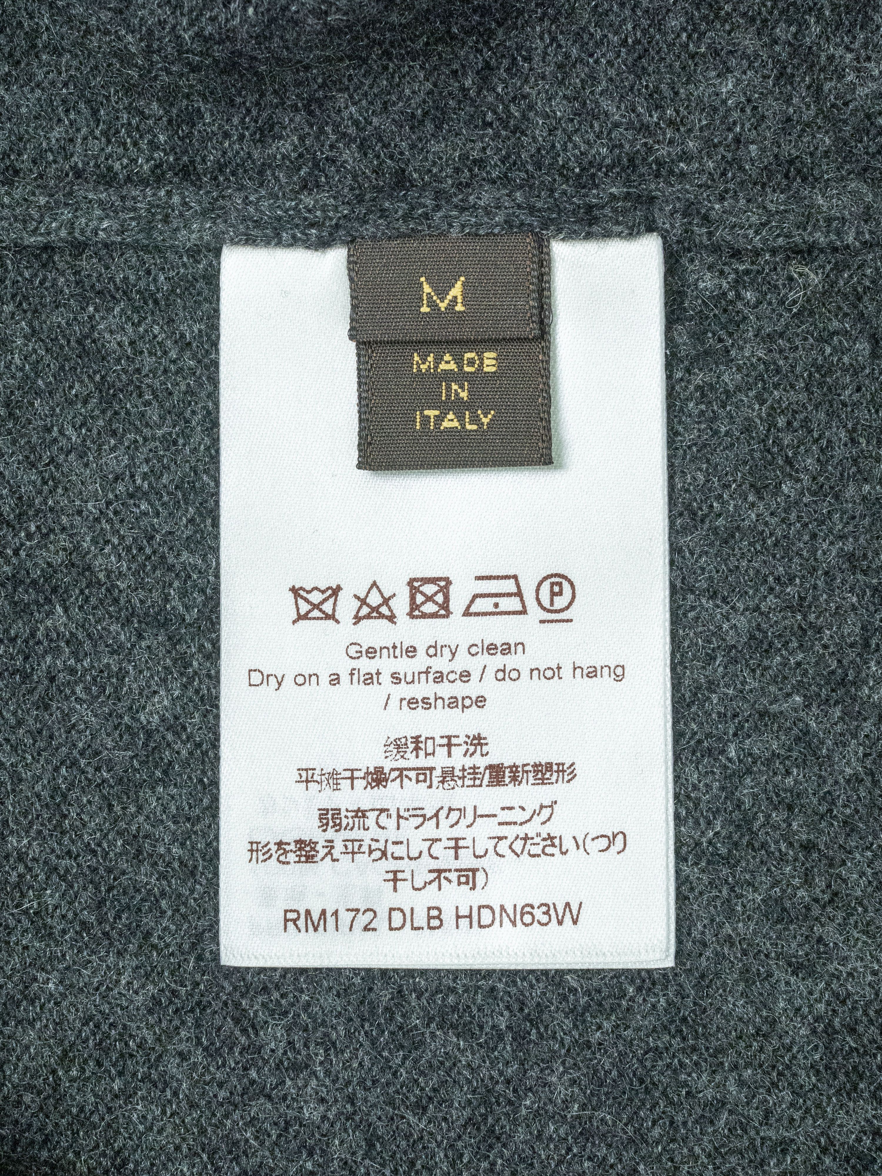 Louis Vuitton Louis Vuitton Charcoal Grey Cashmere V-Neck Pullover Size US M / EU 48-50 / 2 - 6 Thumbnail