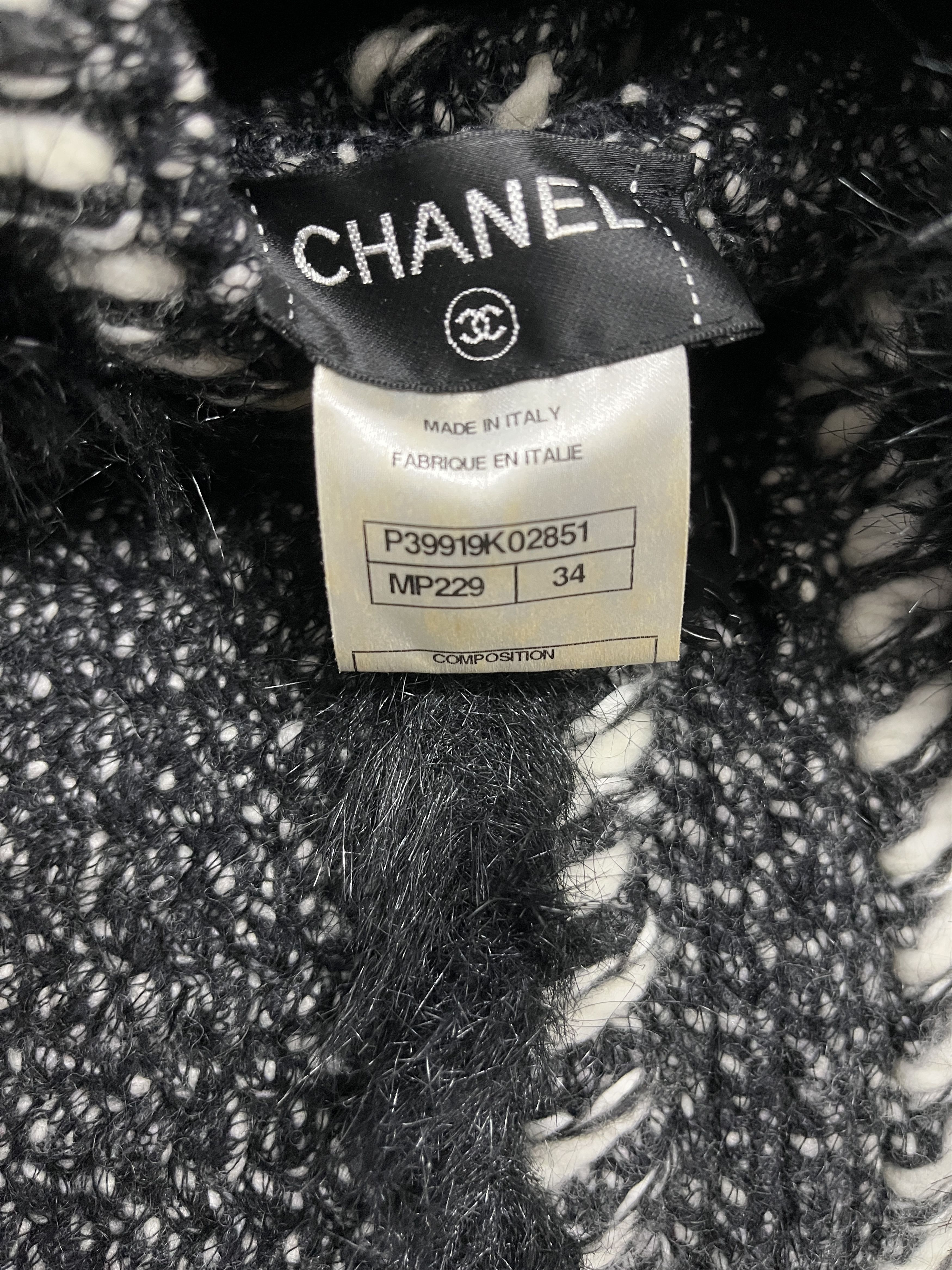 Chanel Chanel Black Cashmere Open Cardigan With Stitch Details Size XS / US 0-2 / IT 36-38 - 7 Thumbnail