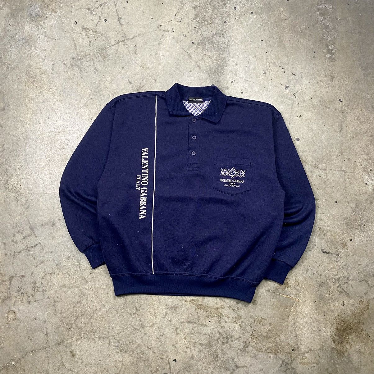 Designer × Valentino Vintage Valentino Gabbana Italy Polos Sweatshirt Size US L / EU 52-54 / 3 - 1 Thumbnail