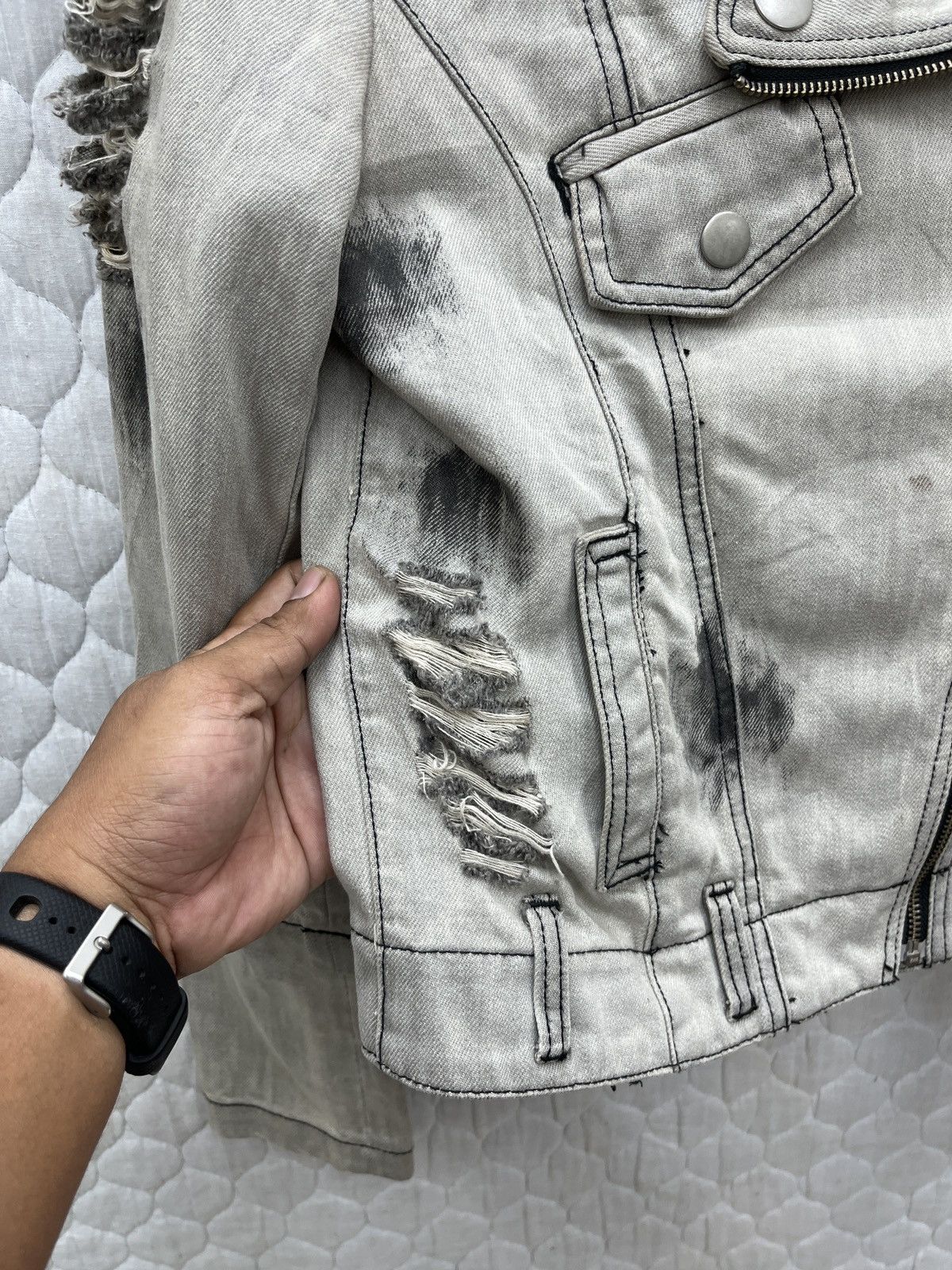 If Six Was Nine × Japanese Brand × Le Grande Bleu (L.G.B.) 🔥🔥🔥ARCHIVE GLAD NEWS RIDER JACKET Size S / US 4 / IT 40 - 16 Thumbnail