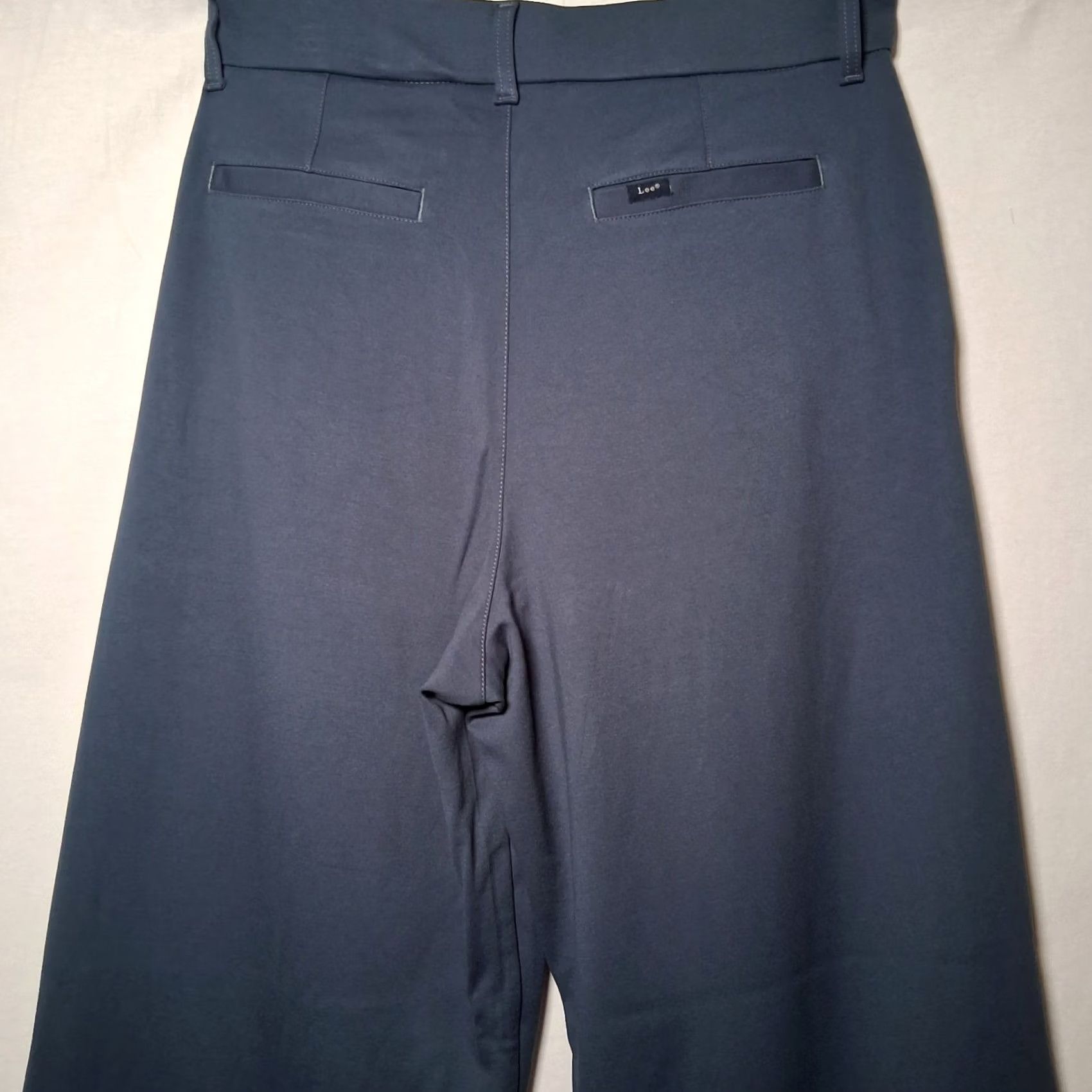 Lee Lee Pants Women 16 Wide Leg High Rise Deep Waters Blue NEW Ultra Soft Waistband Size 38" / US 16 / IT 52 - 3 Thumbnail