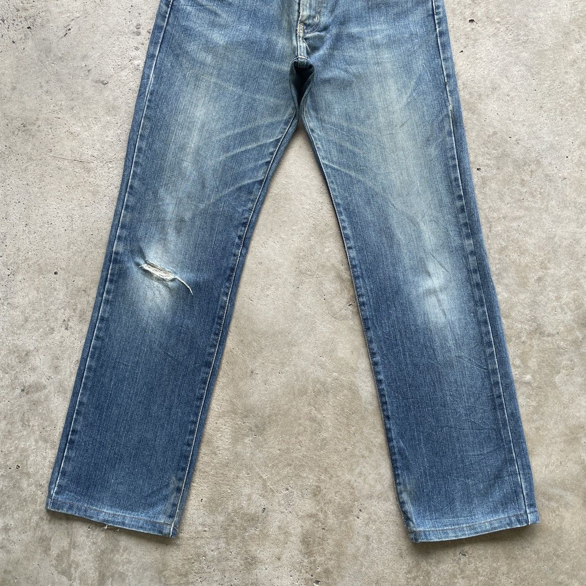 Edwin Vintage Edwin Faded Jeans Distressed Denim Pants W29 Size US 29 - 4 Thumbnail