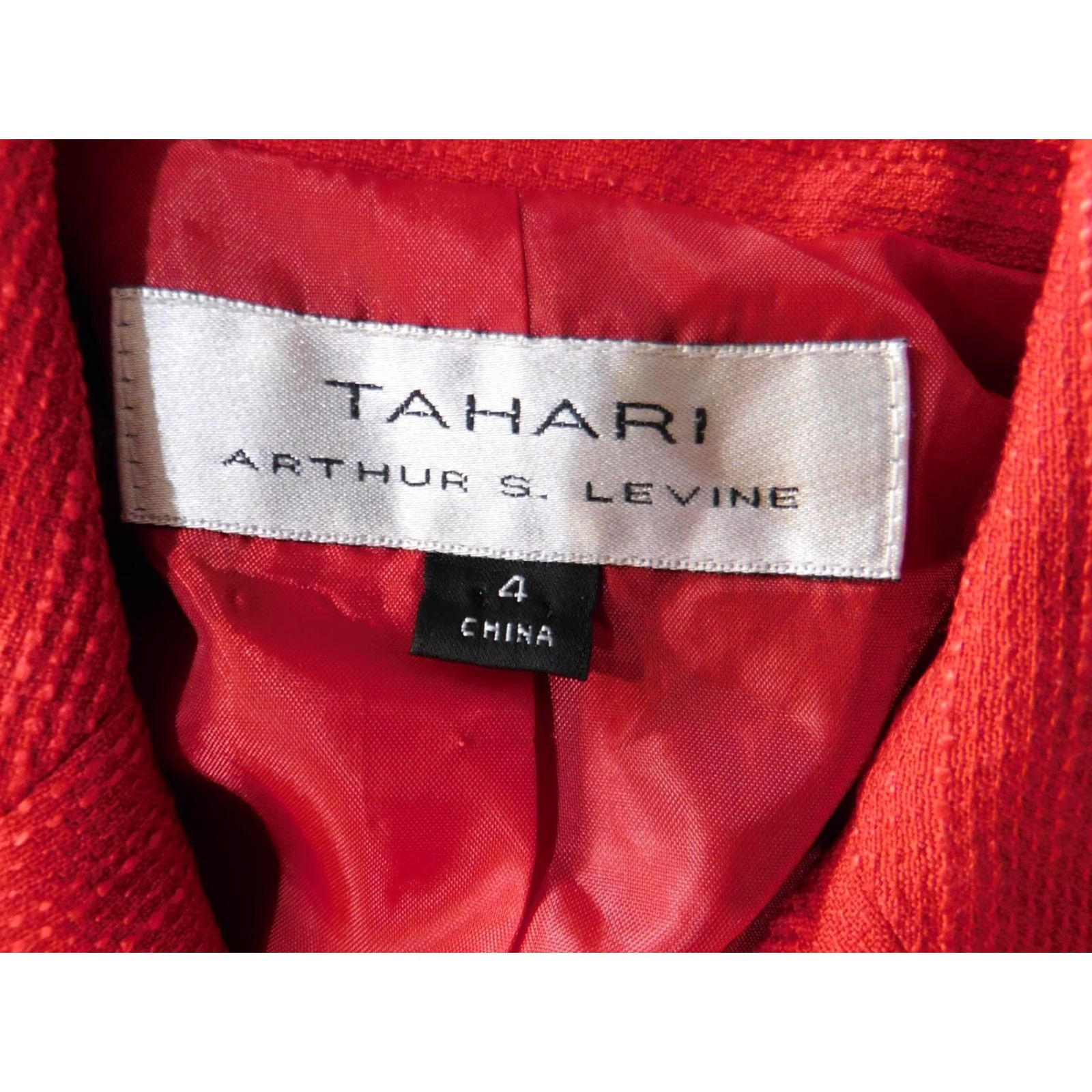 Vintage Tahari Jacket Blazer Womens 4 Red Red Blazer Formal Classic 3-Button Tahari ASL Blazer Womens Mens? Size S / US 4 / IT 40 - 5 Thumbnail