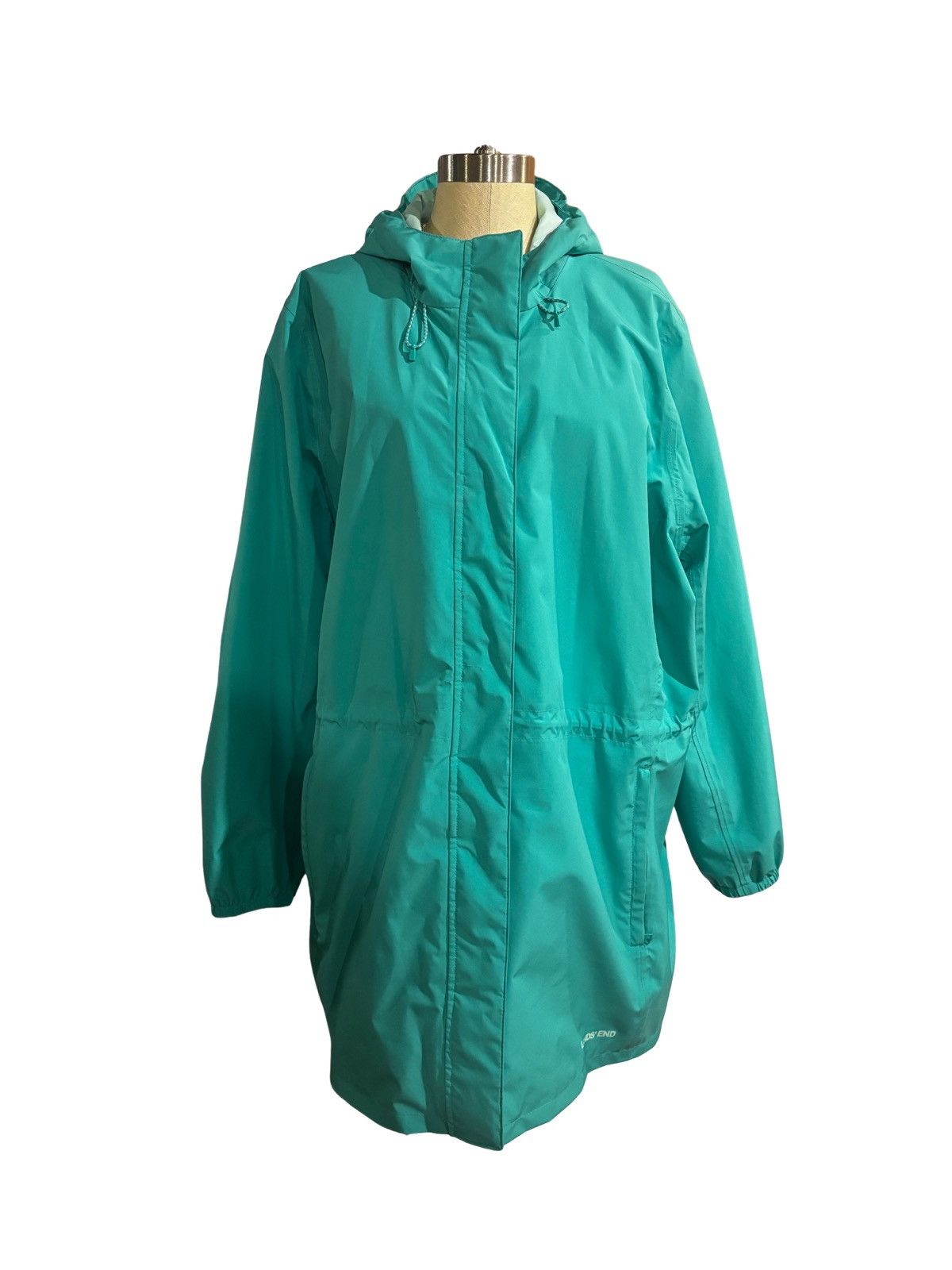 Lands' End Women’s green windbreaker Jacket.wj0611 Size 3XL / US 20-22 - 1 Thumbnail