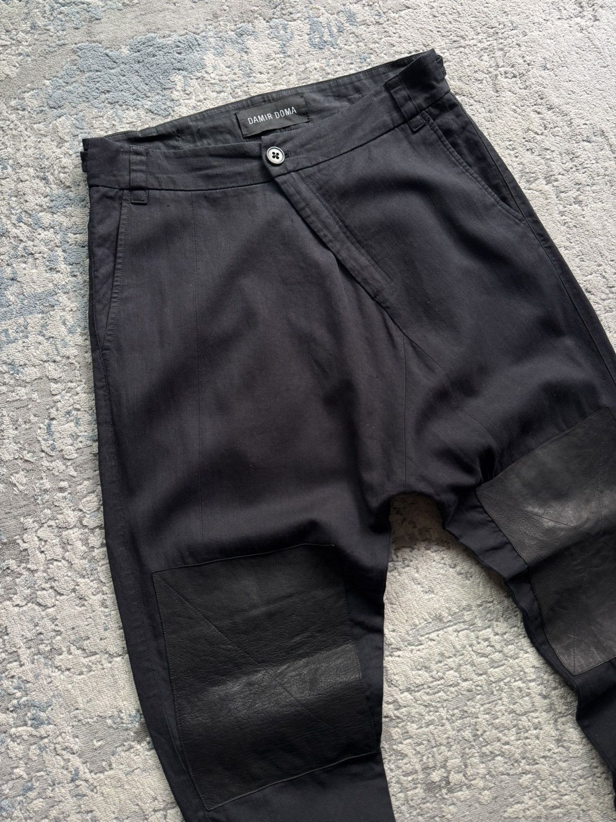 Damir Doma Damir Doma Linen/Leather Asymmetrical Pants Size 44 Size US 44 / EU 60 - 4 Thumbnail