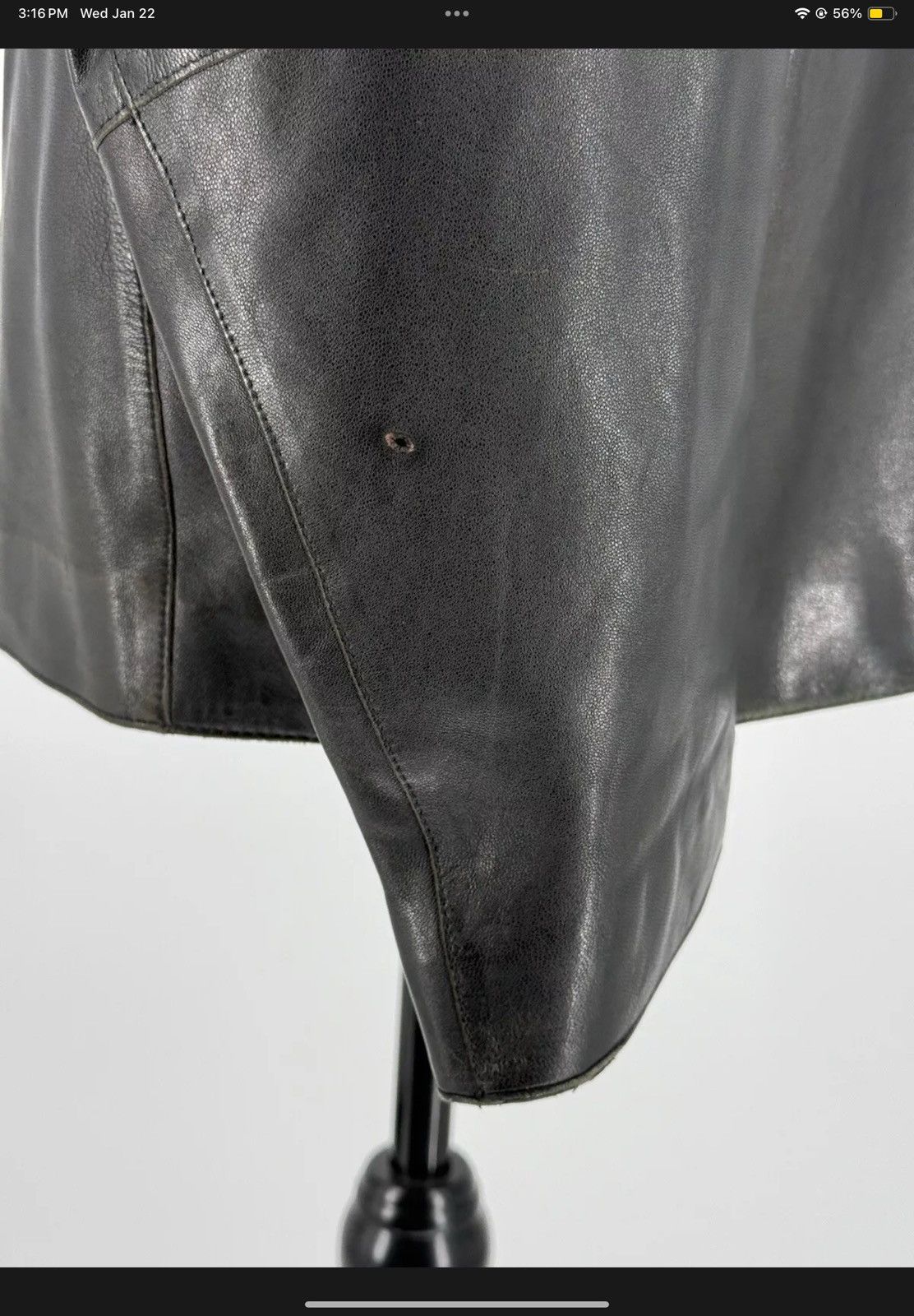 Armani Armani Collezioni Leather Jacket Black Women’s Size 42 Size L / US 10 / IT 46 - 5 Thumbnail