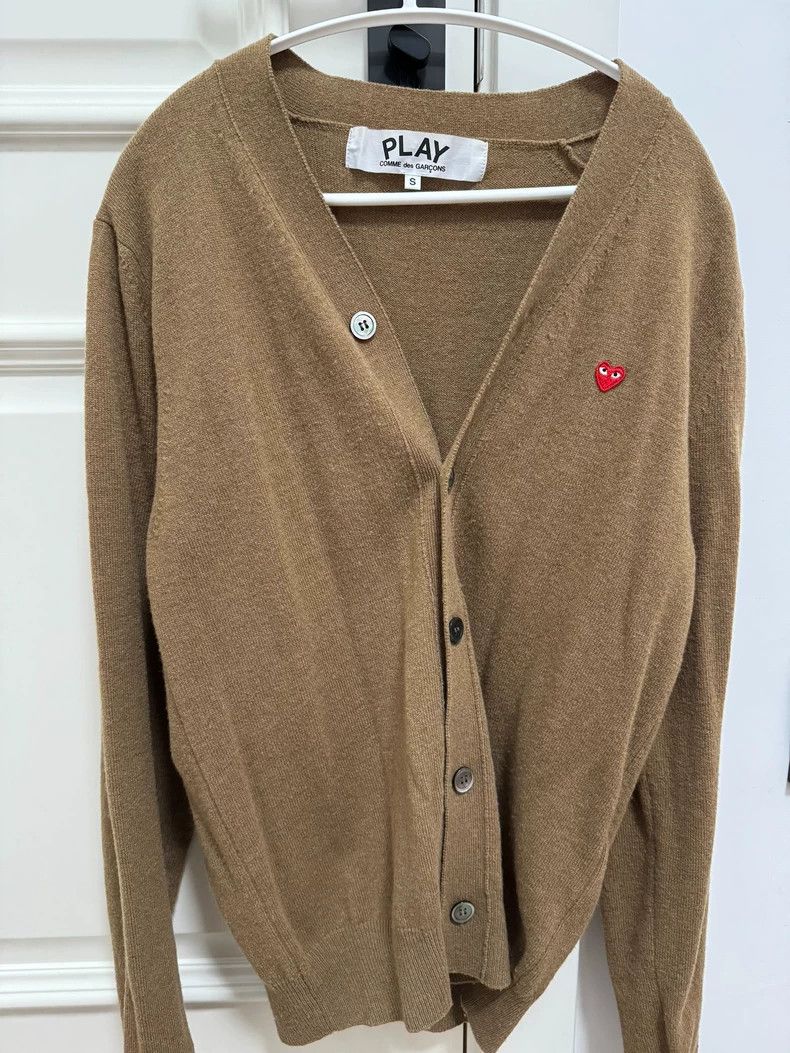 Comme des Garcons Comme Des Garcons Red heart wool cardigan 2503-Nextarrow Size US S / EU 44-46 / 1 - 1 Thumbnail