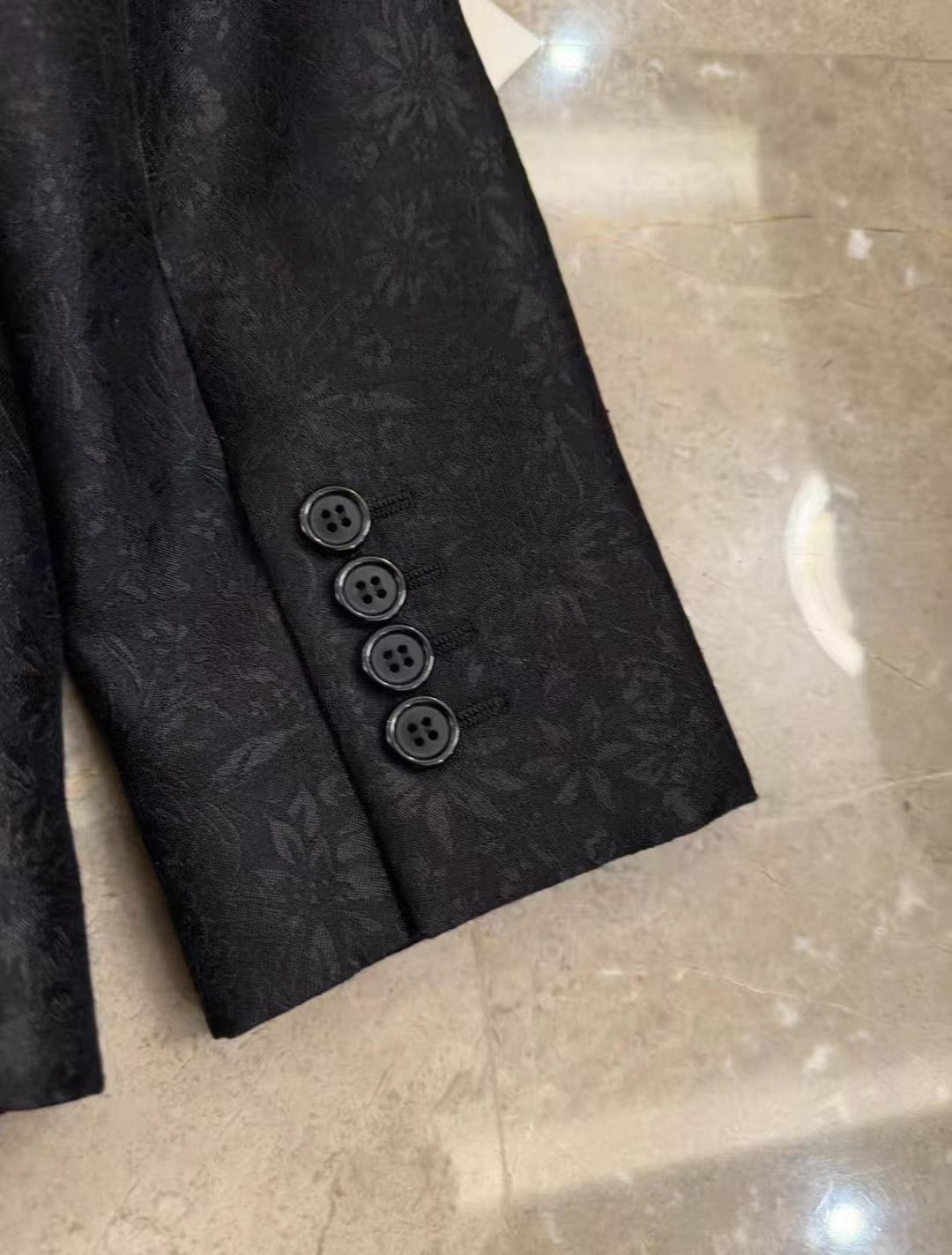 Saint Laurent Paris Saint Laurent jacquard sequin blazer Size 46R - 4 Thumbnail