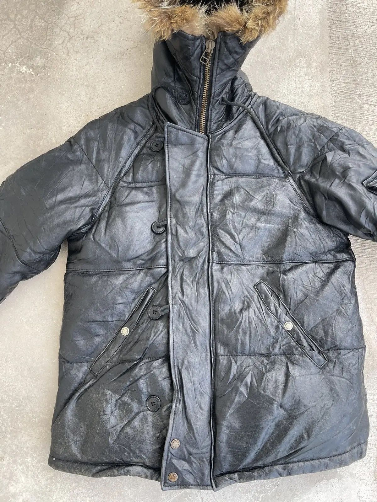 Avirex VTG Avirex LTD Leather Snorkel Parka N-3B Flight Jacket Size US M / EU 48-50 / 2 - 13 Thumbnail