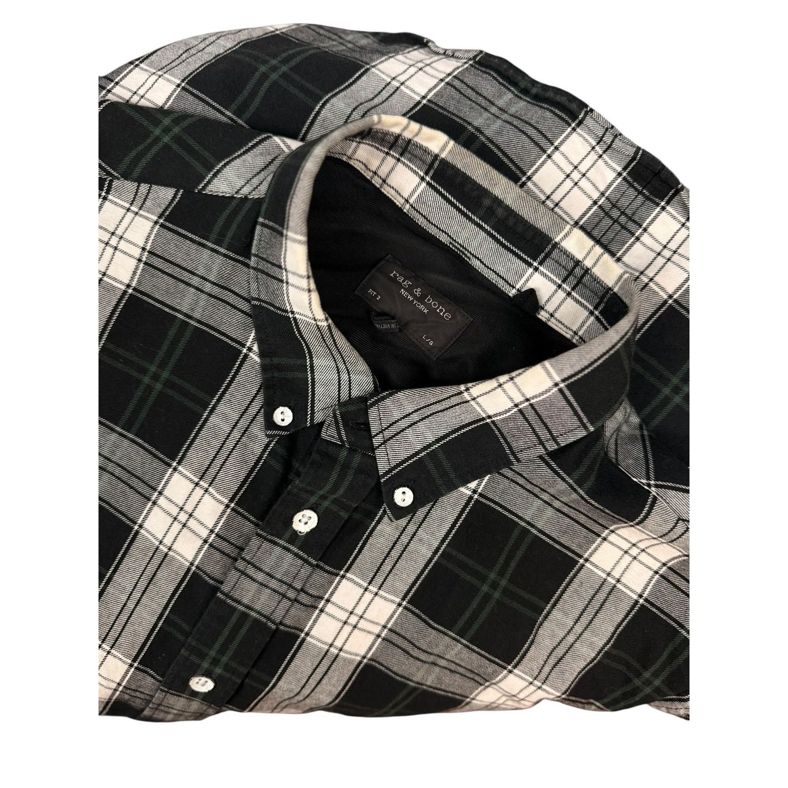 Rag & Bone Rag & Bone Plaid Fit 2 Tomlin Shirt Button Down LongSleeve Size US L / EU 52-54 / 3 - 4 Thumbnail