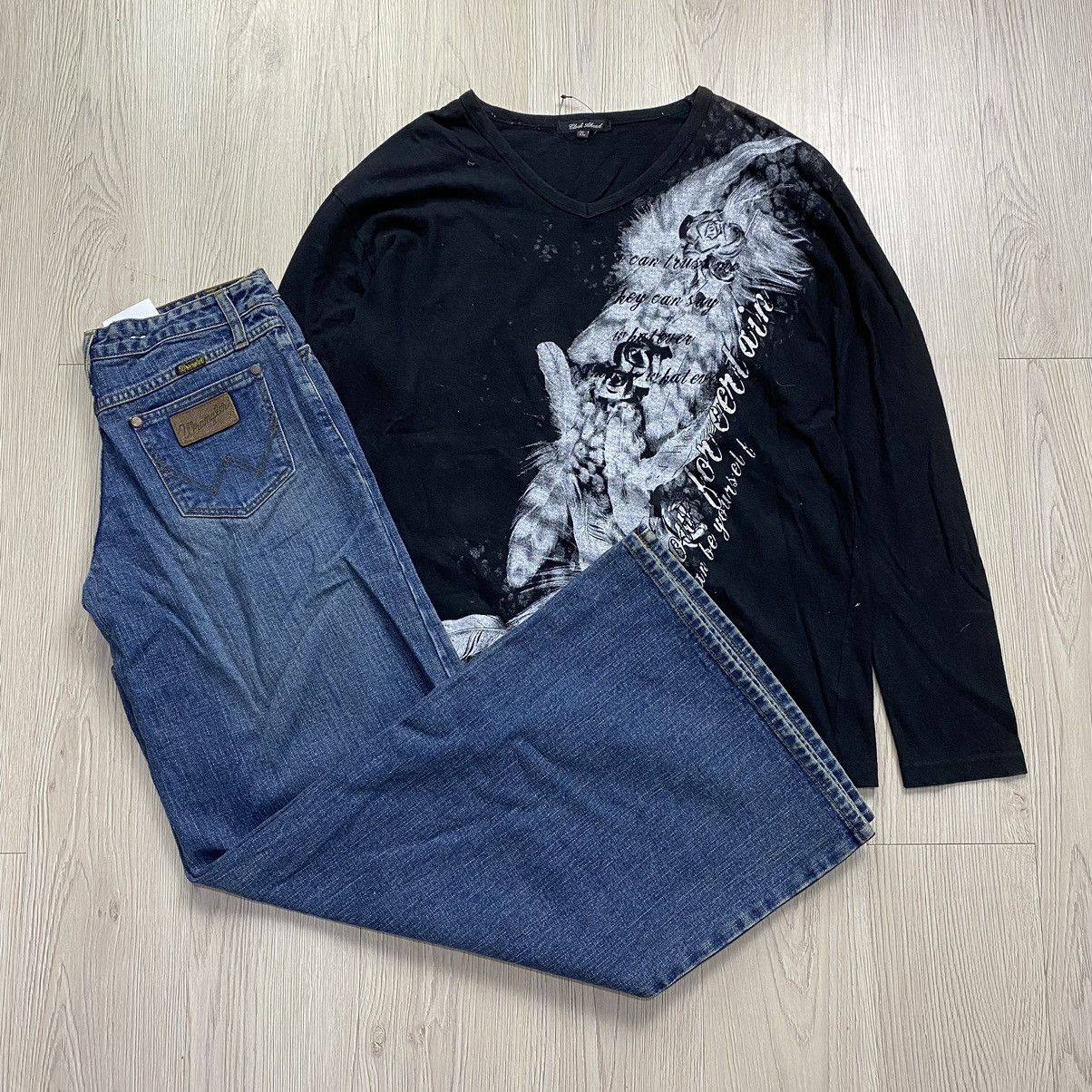 20471120 × If Six Was Nine × Le Grande Bleu (L.G.B.) BUNDLE DEALS ! Clash Ahead Ls + Wrangler Flare jeans Size US 30 / EU 46 - 1 Thumbnail