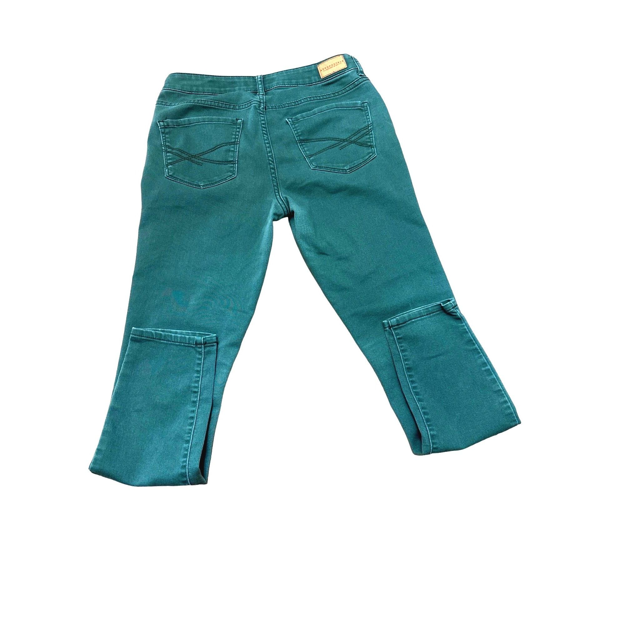 Aeropostale Aeropostale Designed in NYC High Waisted Jegging Green Stret Size 28" / US 6 / IT 42 - 4 Thumbnail