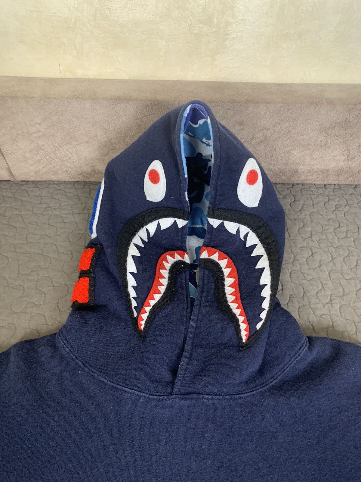 Bape A Bathing Ape Bape Shark Hoodie Made in Japan Size US M / EU 48-50 / 2 - 3 Thumbnail