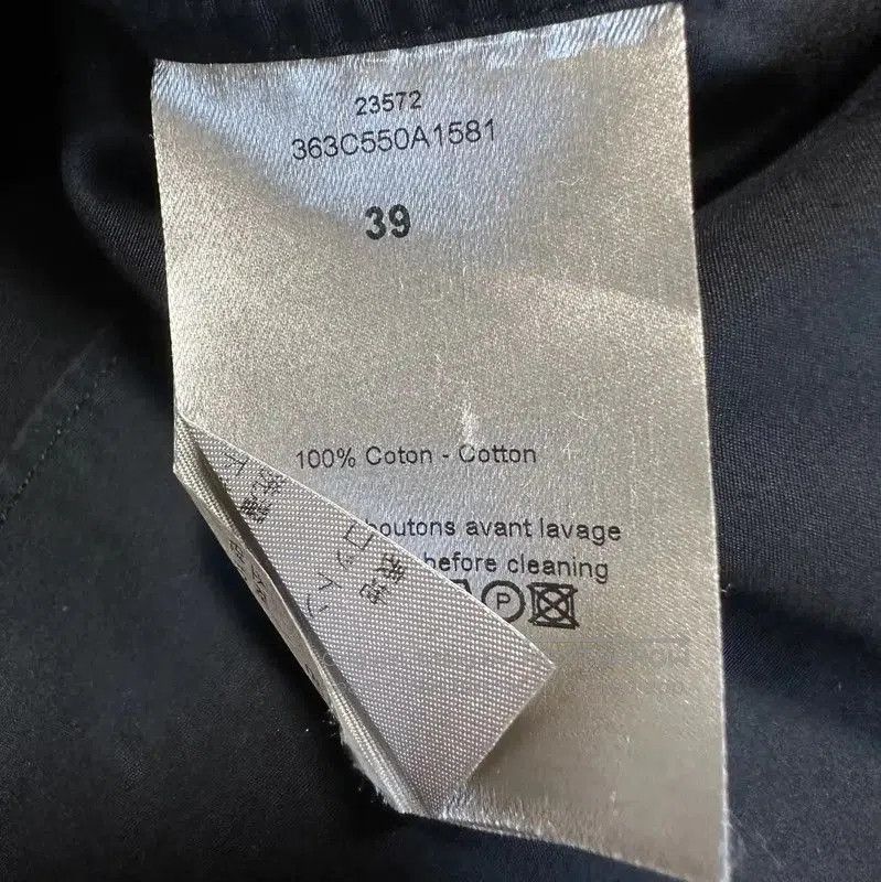 Dior Dior Black Cotton Short Sleeve Shirt . Size US M / EU 48-50 / 2 - 6 Thumbnail