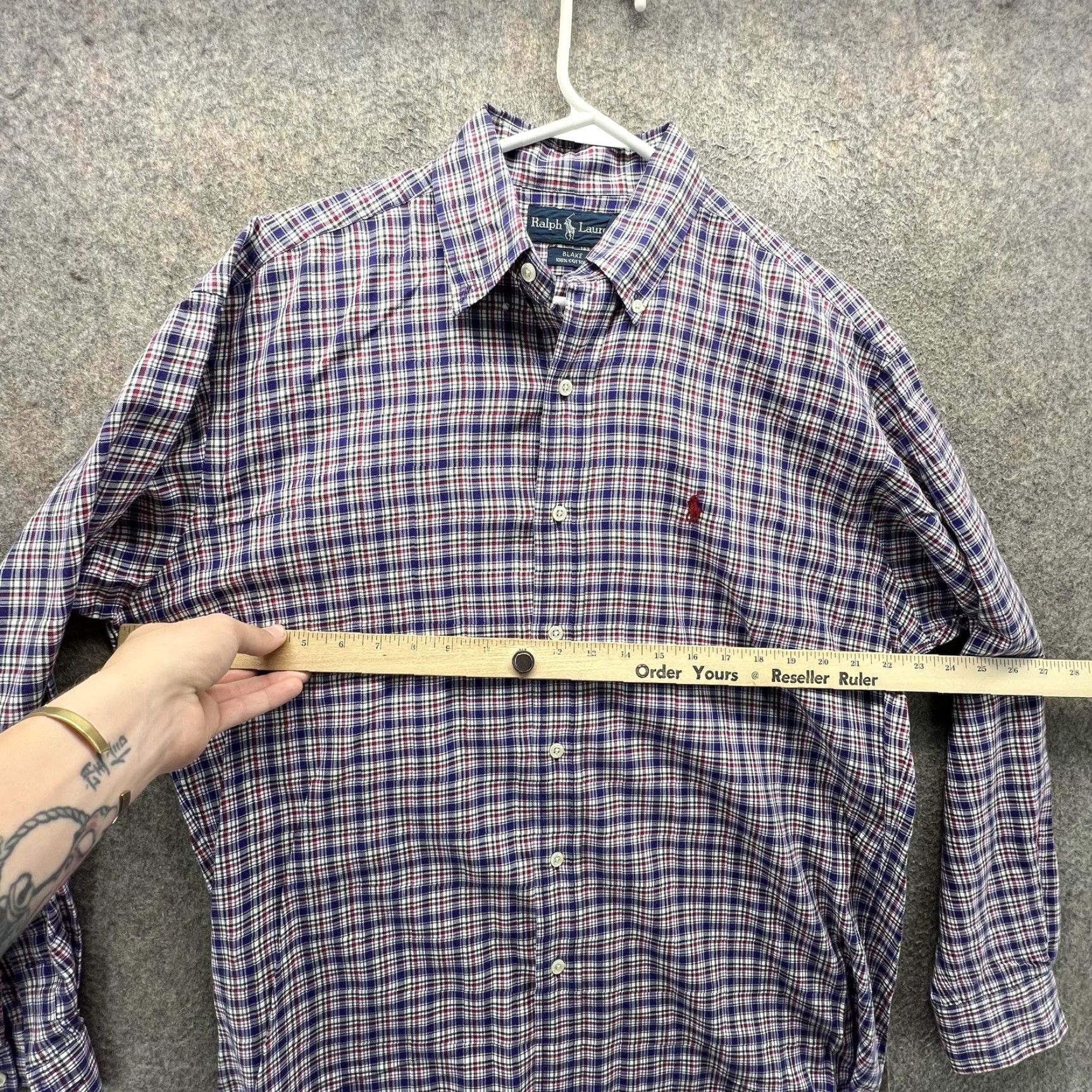 Ralph Lauren Ralph Lauren Shirt Mens Small Blue Plaid Long Sleeve Button Down Blake Casual Size US S / EU 44-46 / 1 - 4 Thumbnail