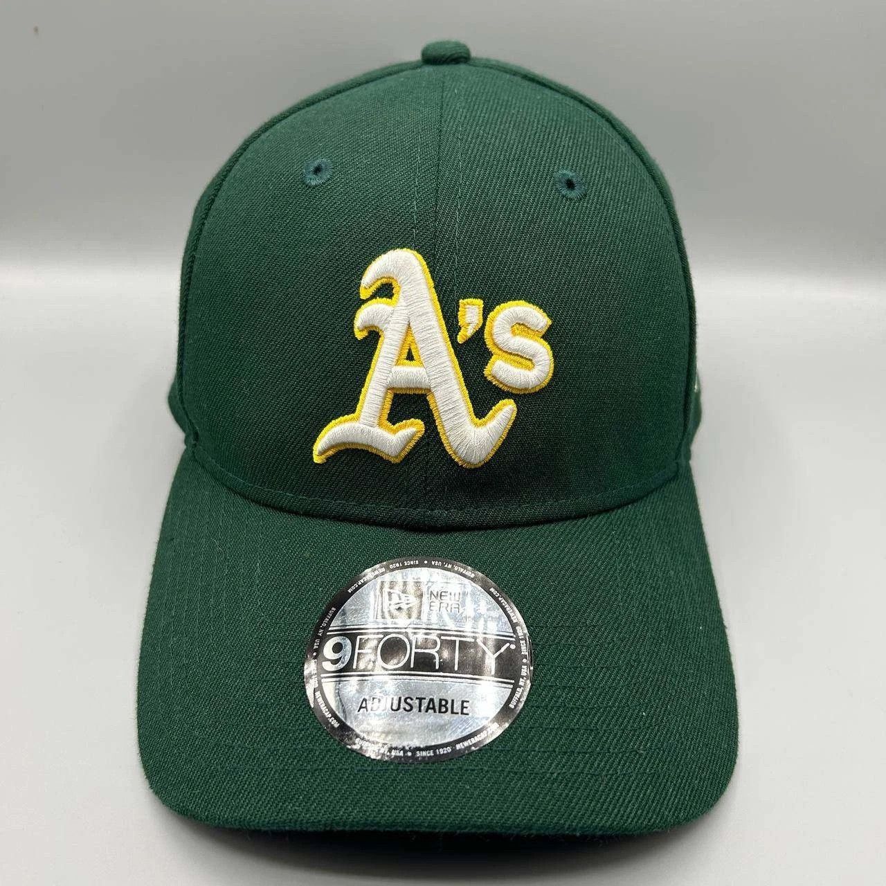 New Era Oakland Athletics Hat Men Green Embroidered Strap Back Cap Size ONE SIZE - 1 Thumbnail