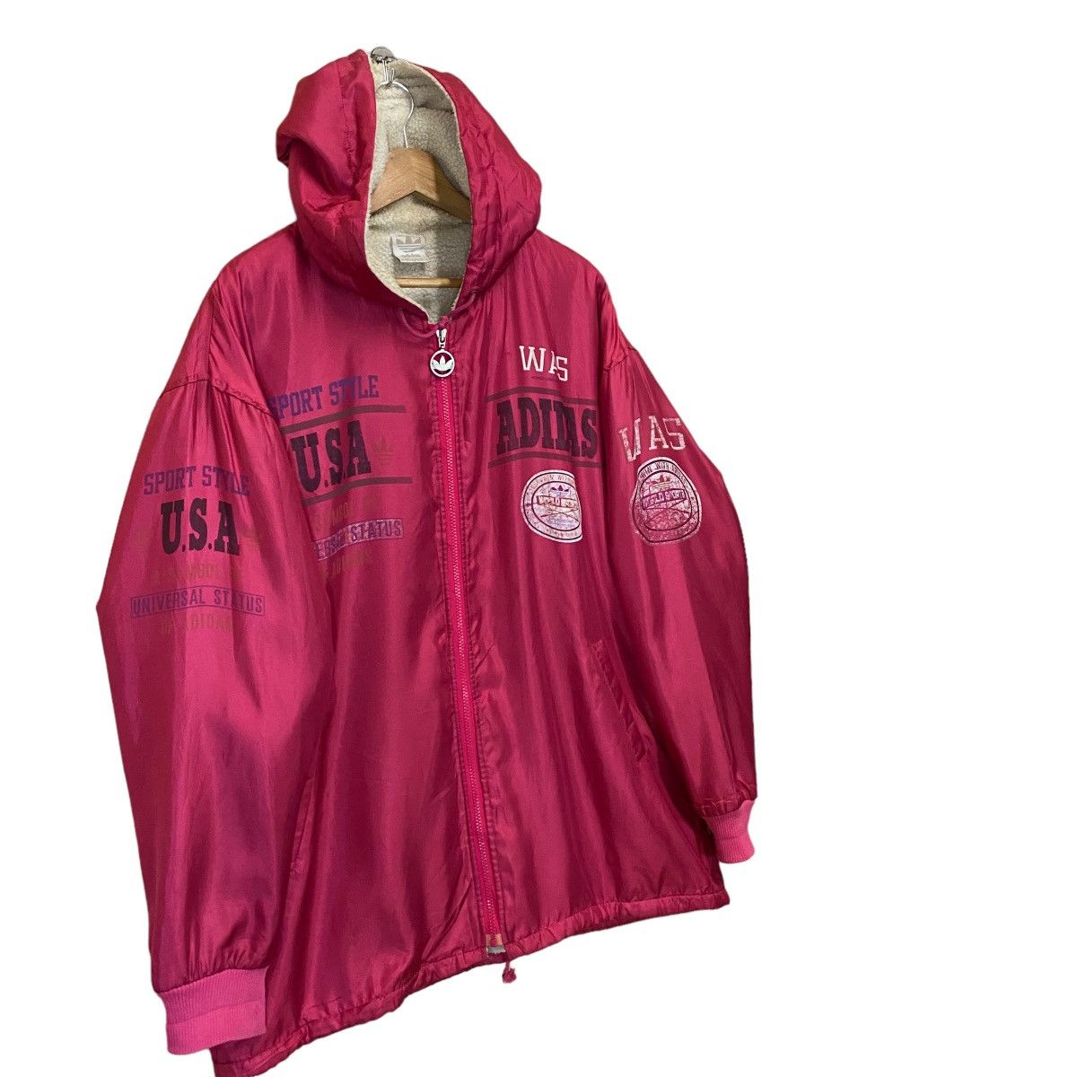 Adidas × Japanese Brand Vintage 90s Adidas Rainbow Big Logo Hoodie Jacket Size US XL / EU 56 / 4 - 2 Thumbnail