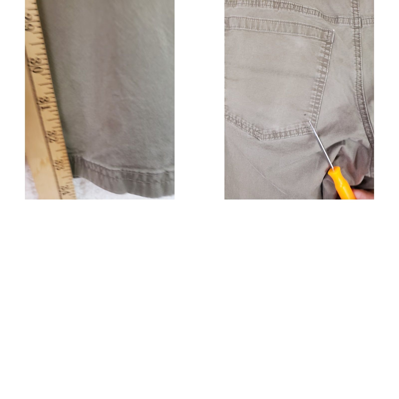 Vintage Columbia Chino Pants Men's 32X34 Straight Leg Pocket Green Khaki Size US 32 / EU 48 - 10 Thumbnail