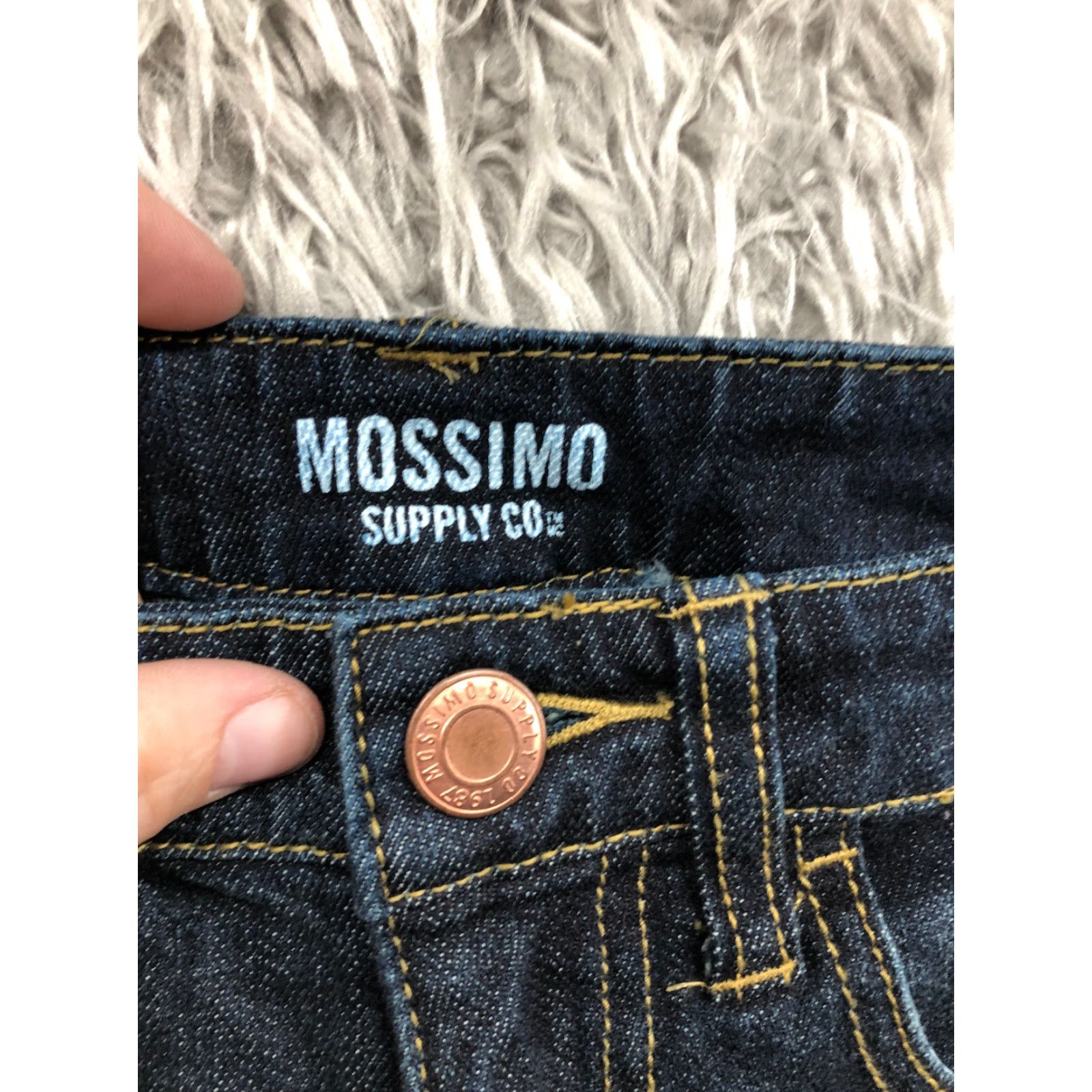 Mossimo Mossimo Shorts Juniors Size 5 Mid Rise Dark Wash Blue Denim Jean Shorts Size 27" / US 4 / IT 40 - 6 Thumbnail