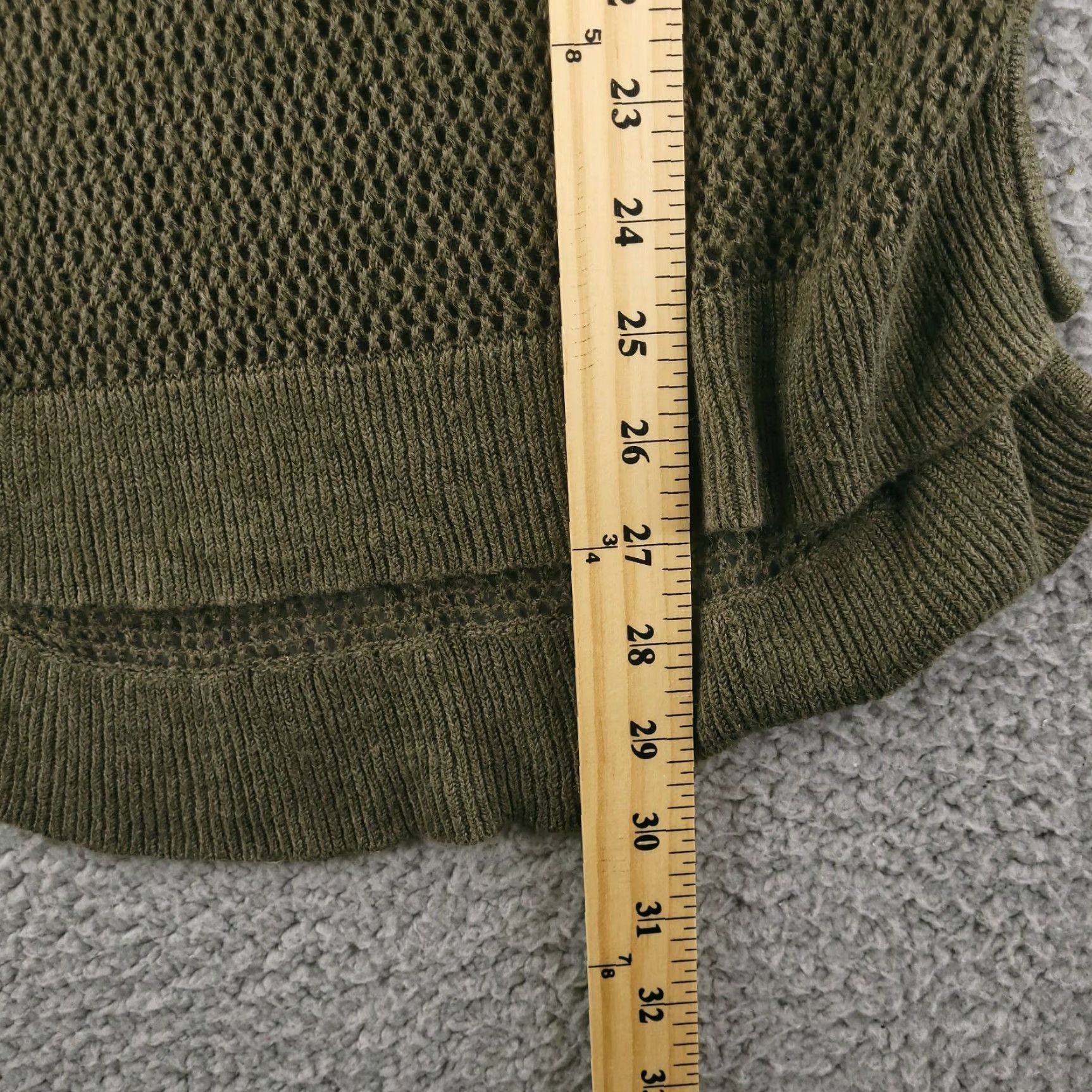 Banana Republic Banana Republic Tunic Sweater Womens Small Green Knit Long Sleeve Sheer Solid Round Neck Vintage No Size S / US 4 / IT 40 - 6 Thumbnail