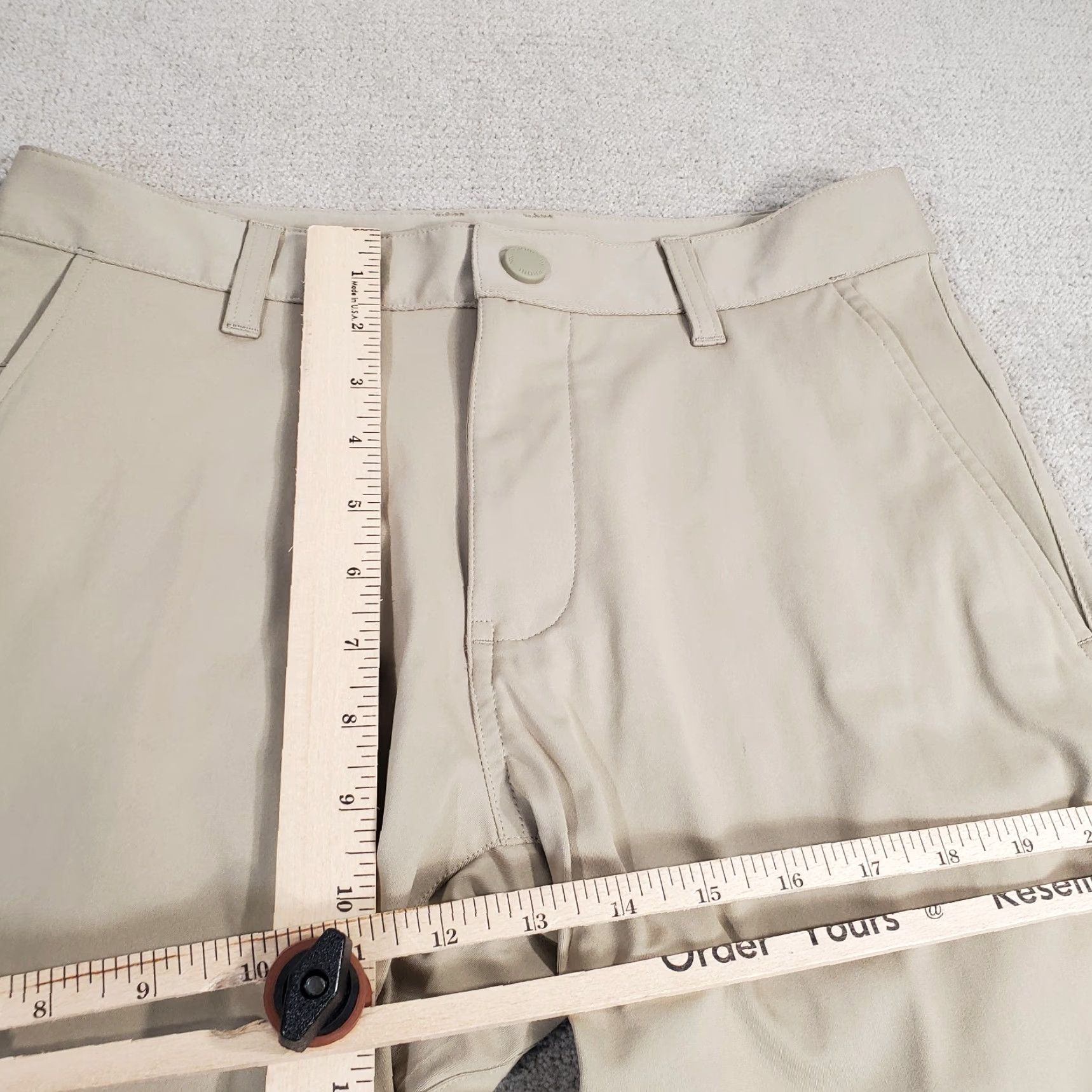 Rhone Rhone Pants Mens 28x29 Beige Chinos Golf Performance Lightweight Solid Casual Pants Mens Beige 28x29 Chino Logo Pockets Regular Inseam 29 Size US 28 / EU 44 - 5 Thumbnail