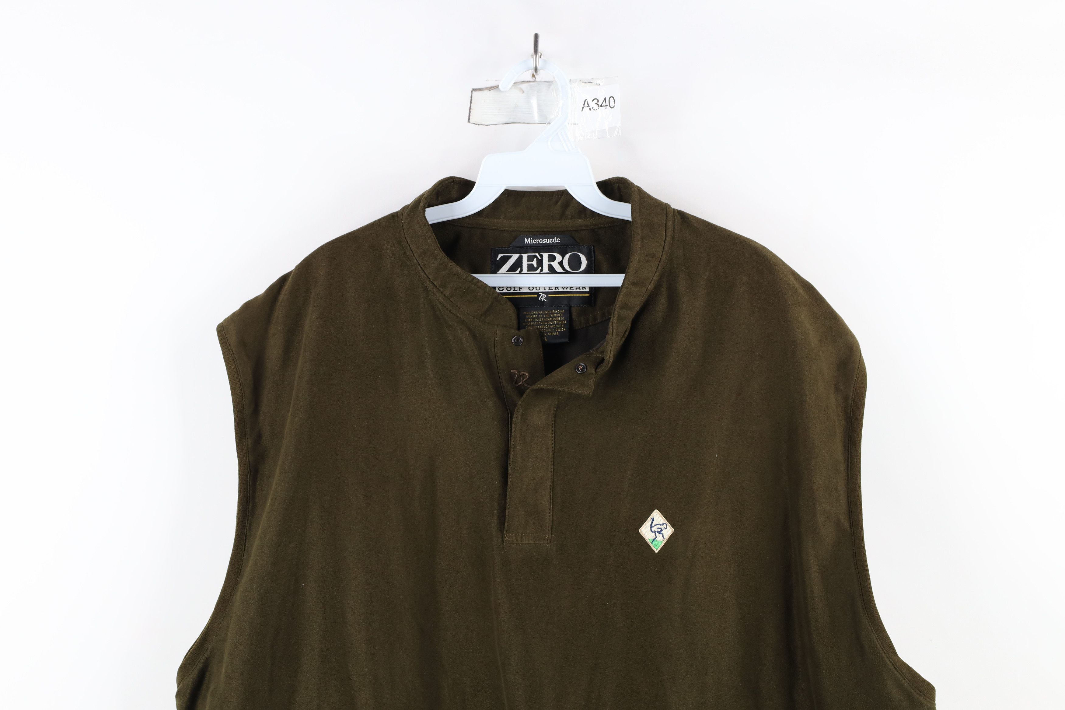 Vintage Zero Restriction Microsuede Golfing Pullover Vest Jacket Size US XL / EU 56 / 4 - 2 Thumbnail