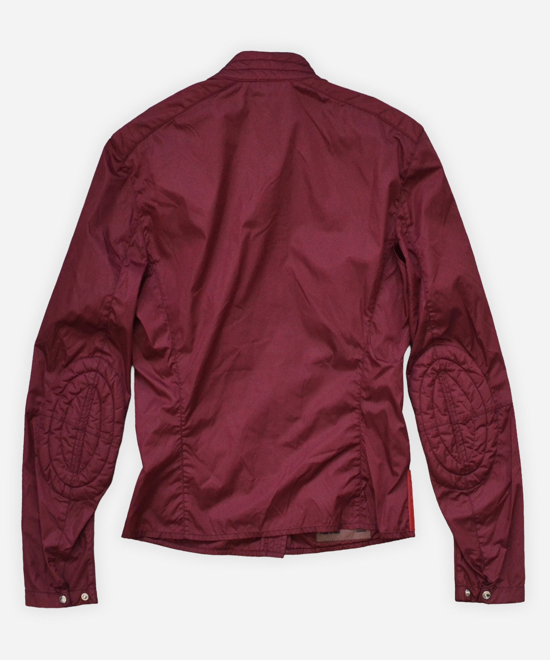 Prada 🔴 PRADA Jacket Zip Bomber Burgundy Nylon Red Tab Logo 2000 Size US XS / EU 42 / 0 - 5 Thumbnail