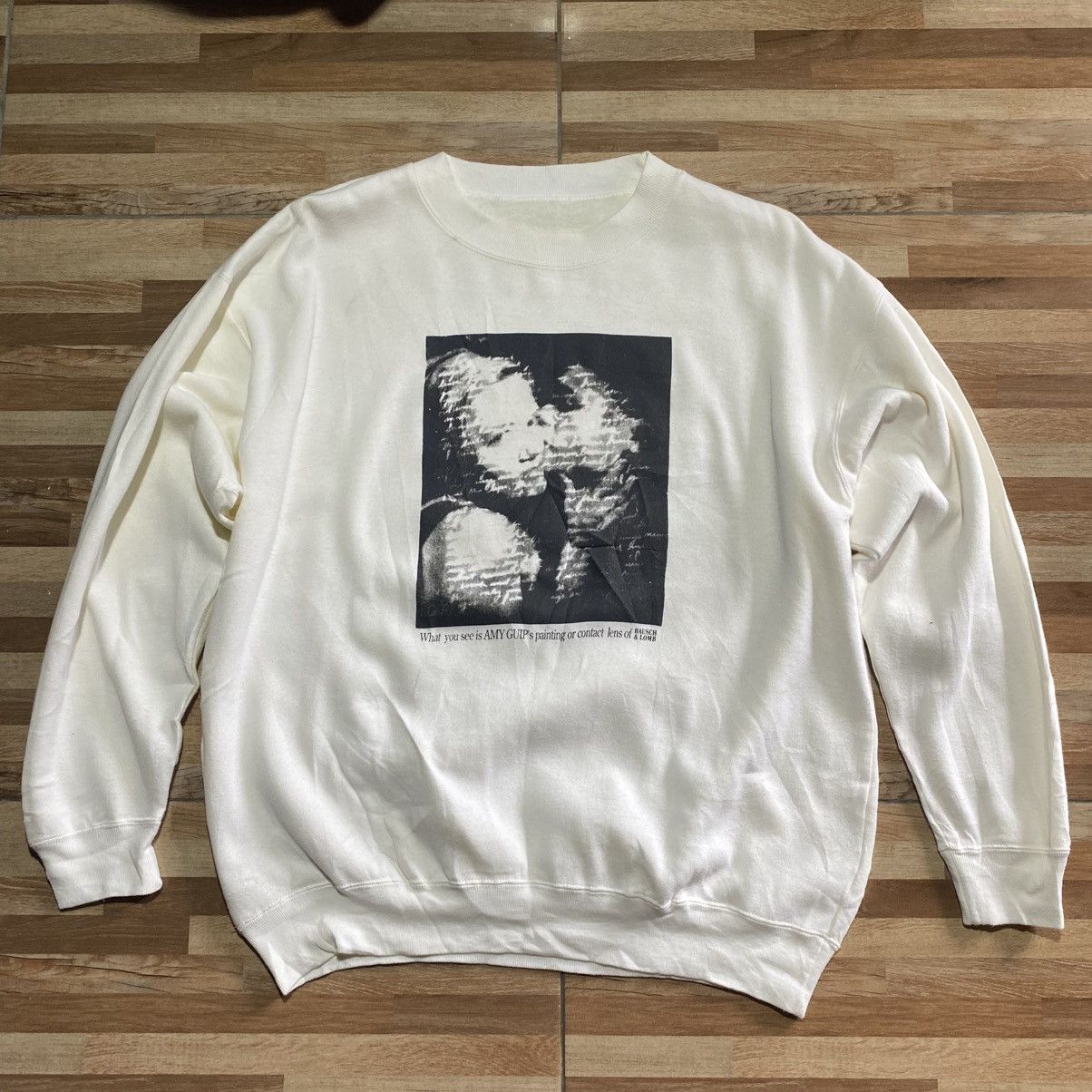 Vintage Vintage Bausch & Lomb BL RAYBAN Amy Guips Promo Sweatshirt Size US M / EU 48-50 / 2 - 1 Thumbnail