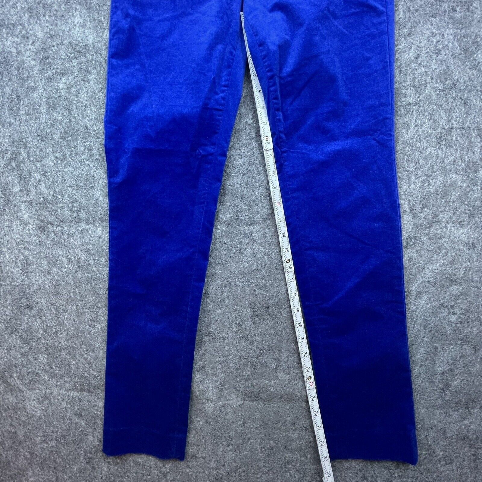 Banana Republic Banana Republic Pants Women 2L Blue Sloan Velvet Skinny Glam Size 26" / US 2 / IT 38 - 5 Thumbnail