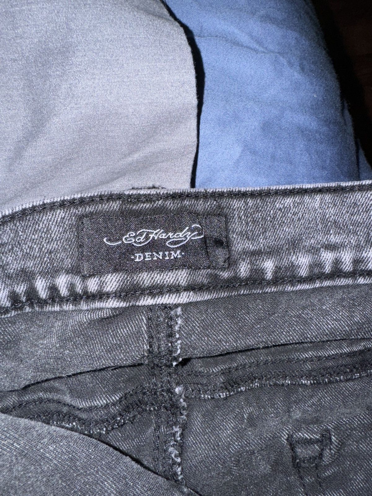 image of Ed Hardy Denim in Grey, Men's (Size 38)