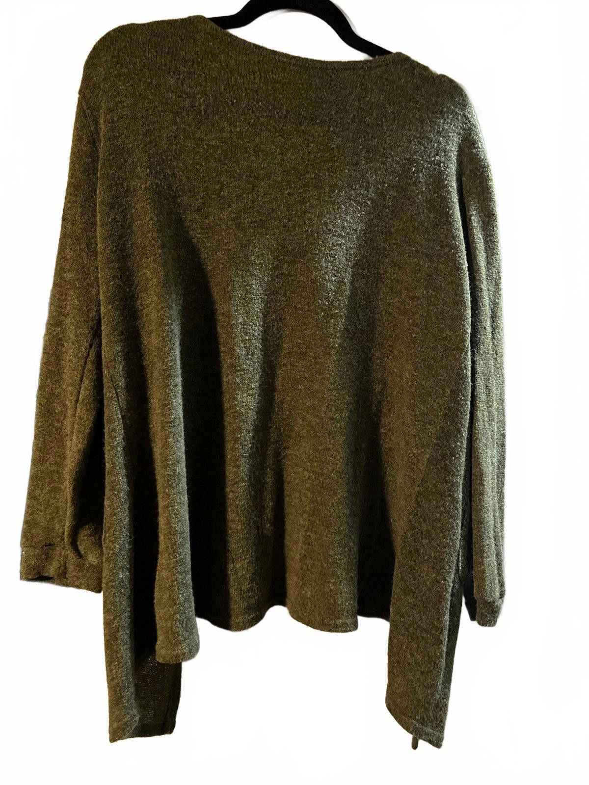 Shein Cozy Green Cardigan Sweater with Pockets Size M / US 6-8 / IT 42-44 - 2 Thumbnail