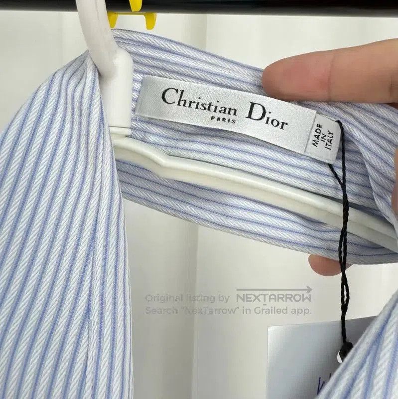 Dior Dior Blue Striped Long Sleeve Dress . Size S / US 4 / IT 40 - 5 Thumbnail