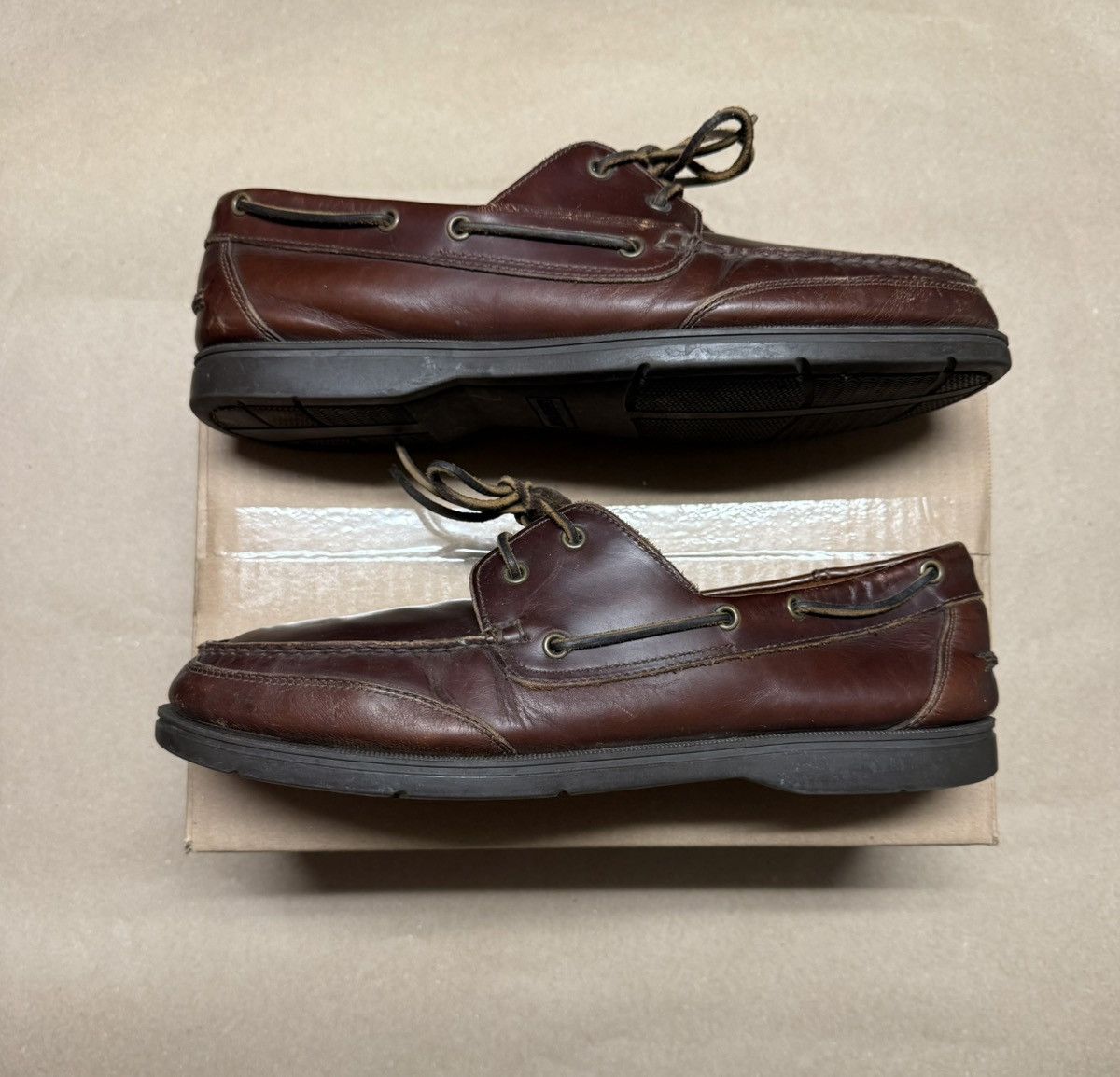 Rockport Rockport Boat Shoes Leather Nautical size 14 Rare! Size US 14 / EU 47 - 1 Thumbnail
