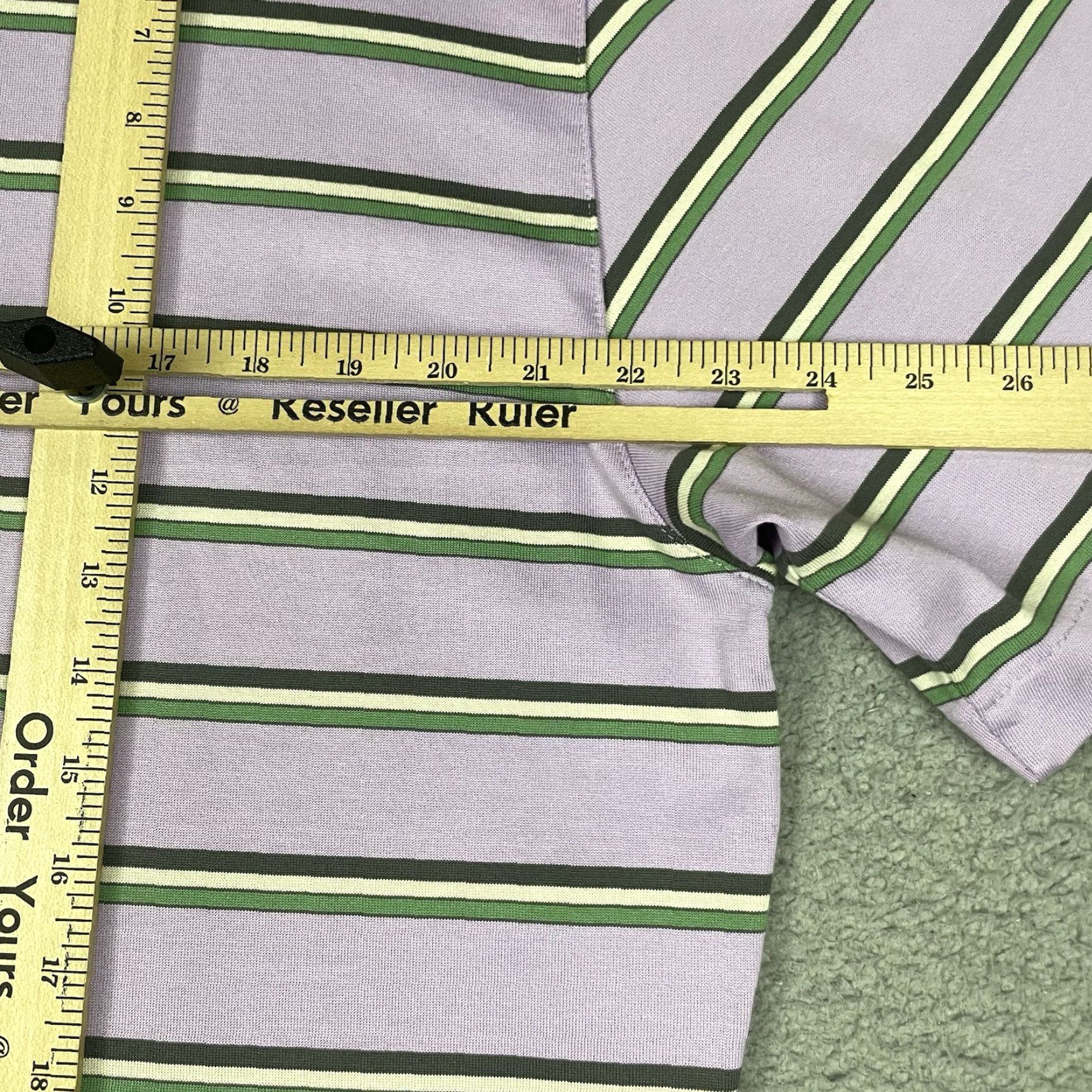 Nike Nike Golf Shirt XL Purple Tiger Woods Polo Dri-Fit Striped Short Sleeve Mens Polo Collection Nike Golf Shirt Veg? Size US XL / EU 56 / 4 - 7 Thumbnail