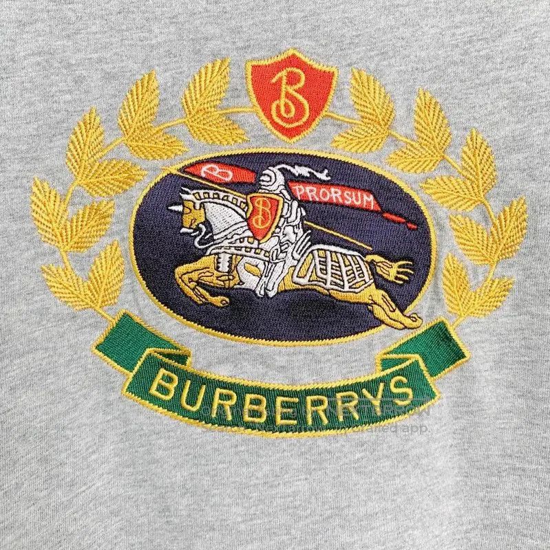Burberry Burberry Gray Cotton Men's T. Size US M / EU 48-50 / 2 - 6 Thumbnail