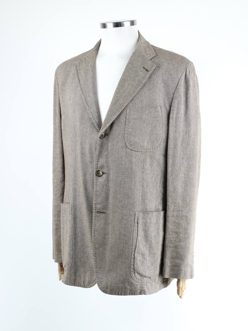 Fay FAY Linen and cotton blazer jacket Size 54R - 3 Thumbnail
